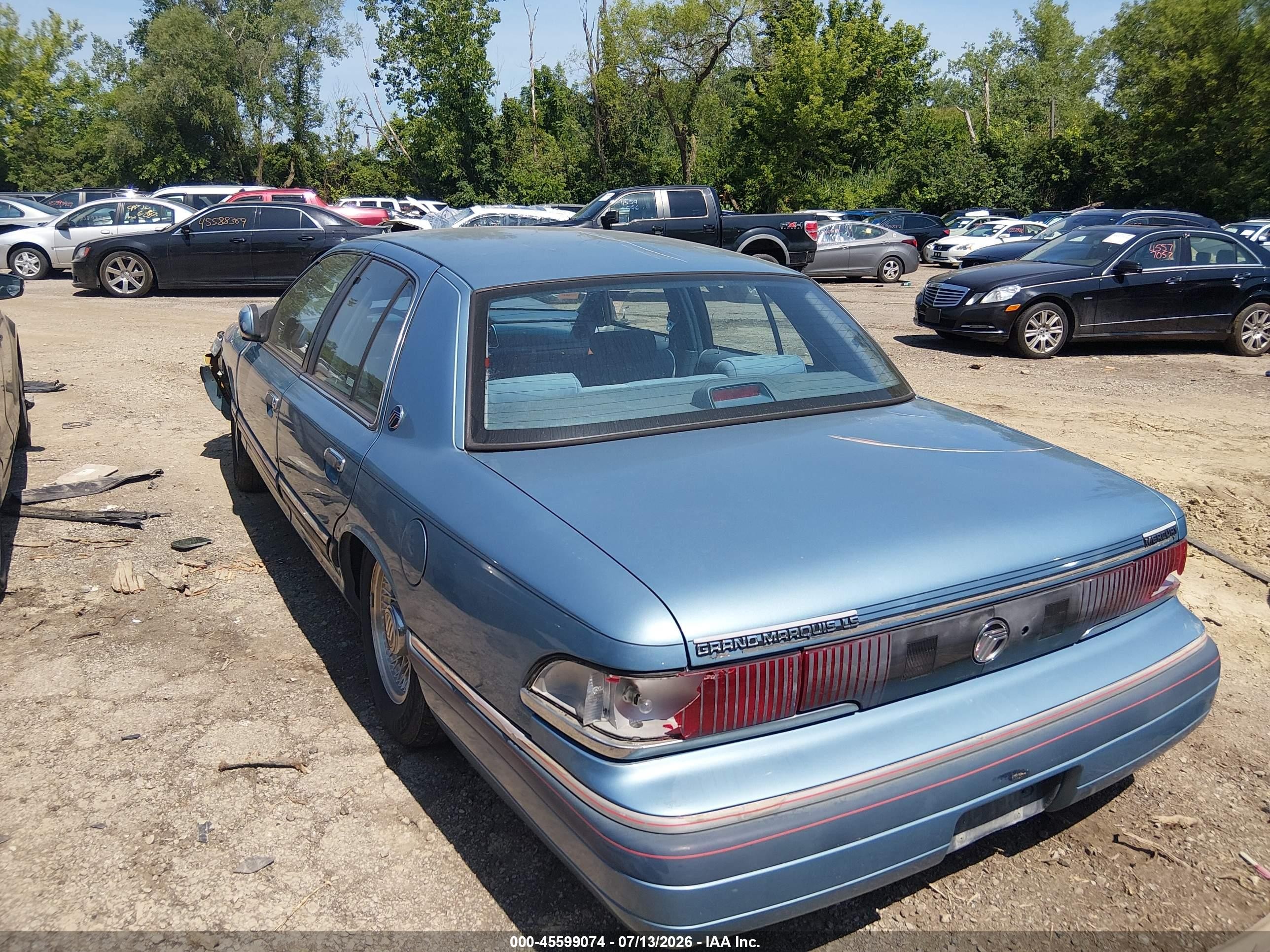 1993 Mercury Grand Marquis Ls Blue vin: 2MELM75WXPX675517