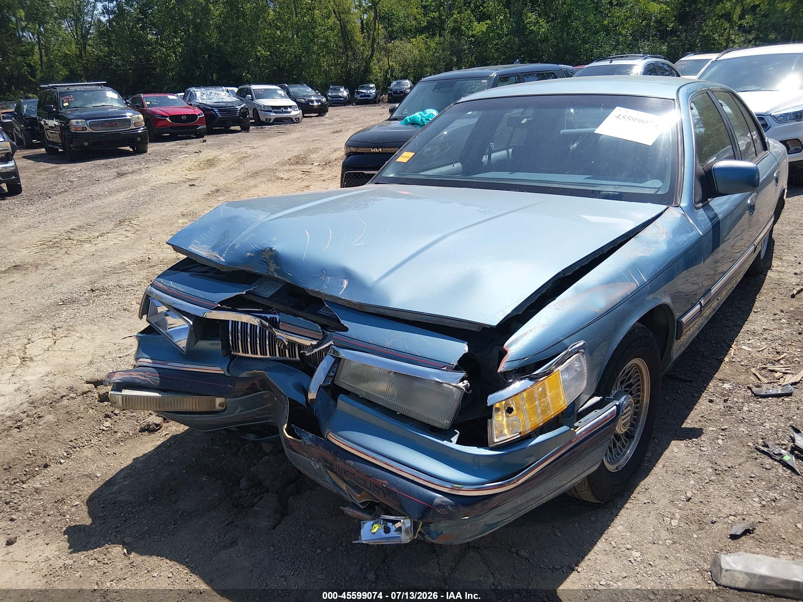 1993 Mercury Grand Marquis Ls Blue vin: 2MELM75WXPX675517
