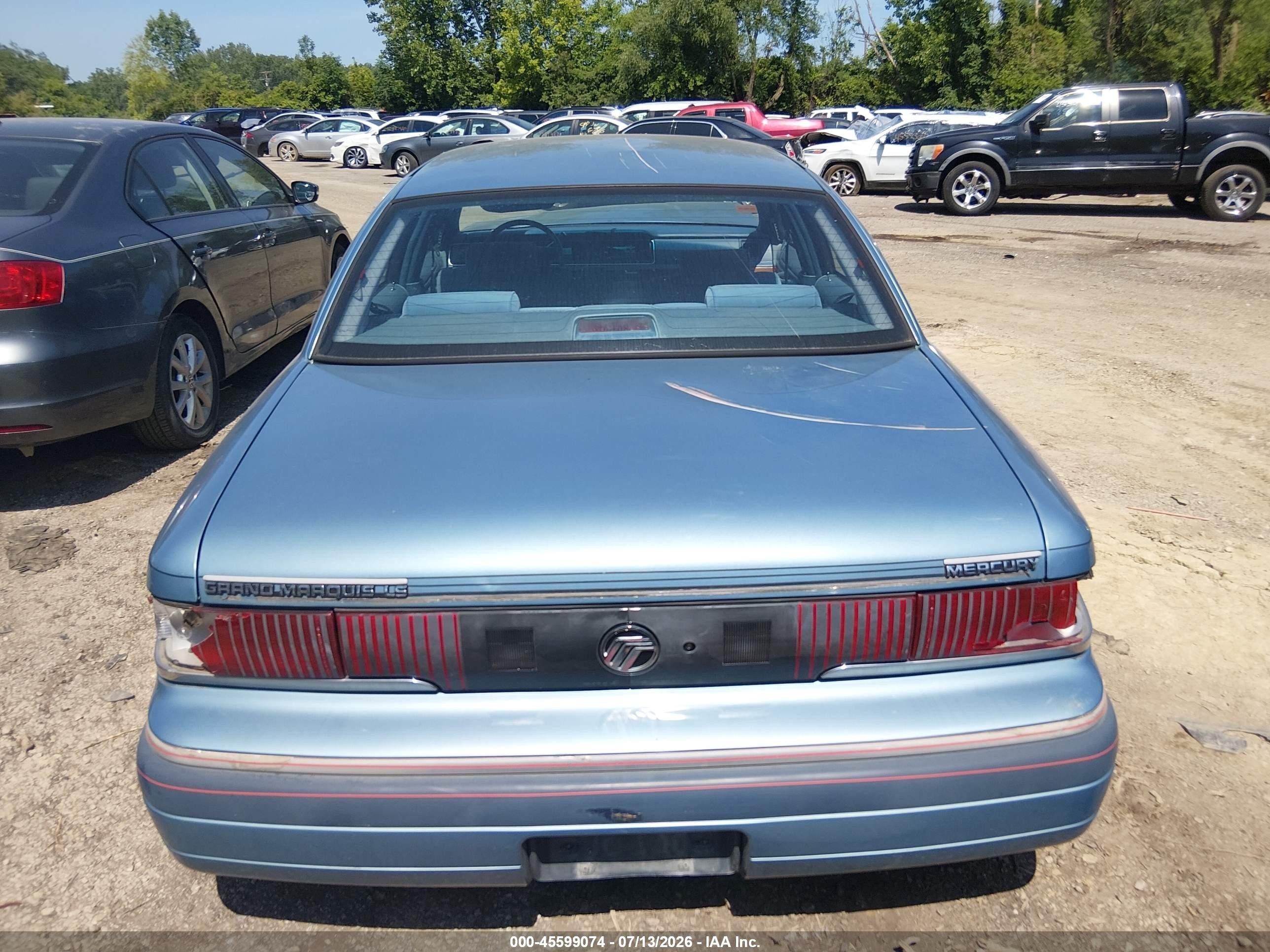 1993 Mercury Grand Marquis Ls Blue vin: 2MELM75WXPX675517