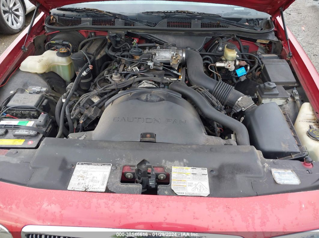 1996 Mercury Grand Marquis Ls/bayshore Red vin: 2MELM75WXTX639529