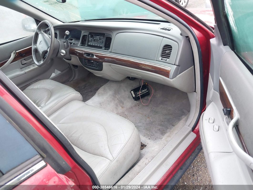 1996 Mercury Grand Marquis Ls/bayshore Red vin: 2MELM75WXTX639529