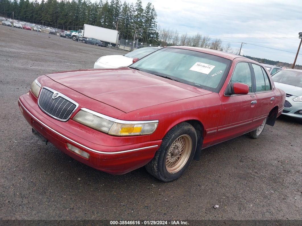 1996 Mercury Grand Marquis Ls/bayshore Red vin: 2MELM75WXTX639529