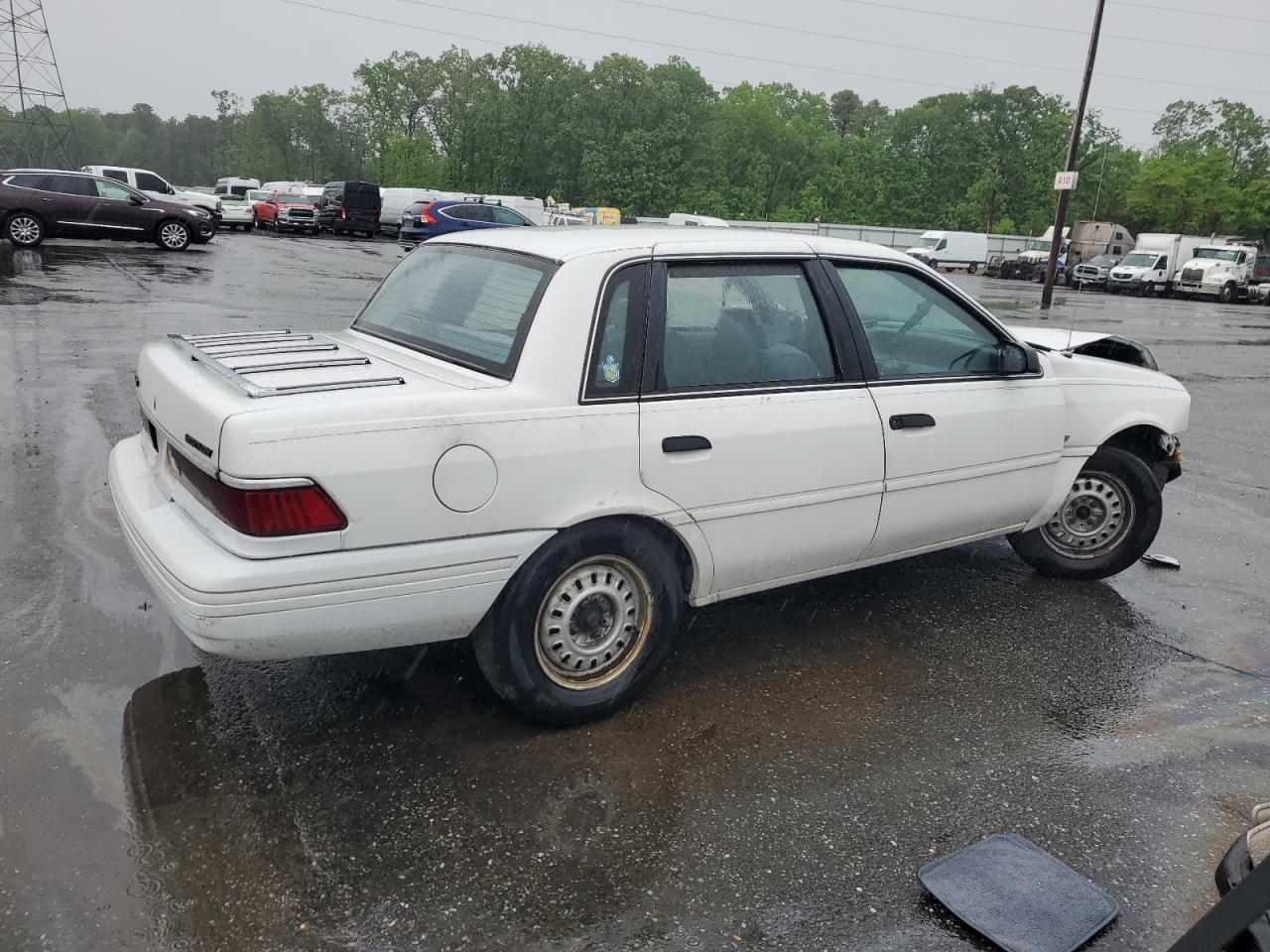 1992 Mercury Topaz Gs Белый vin: 2MEPM36U1NB611321