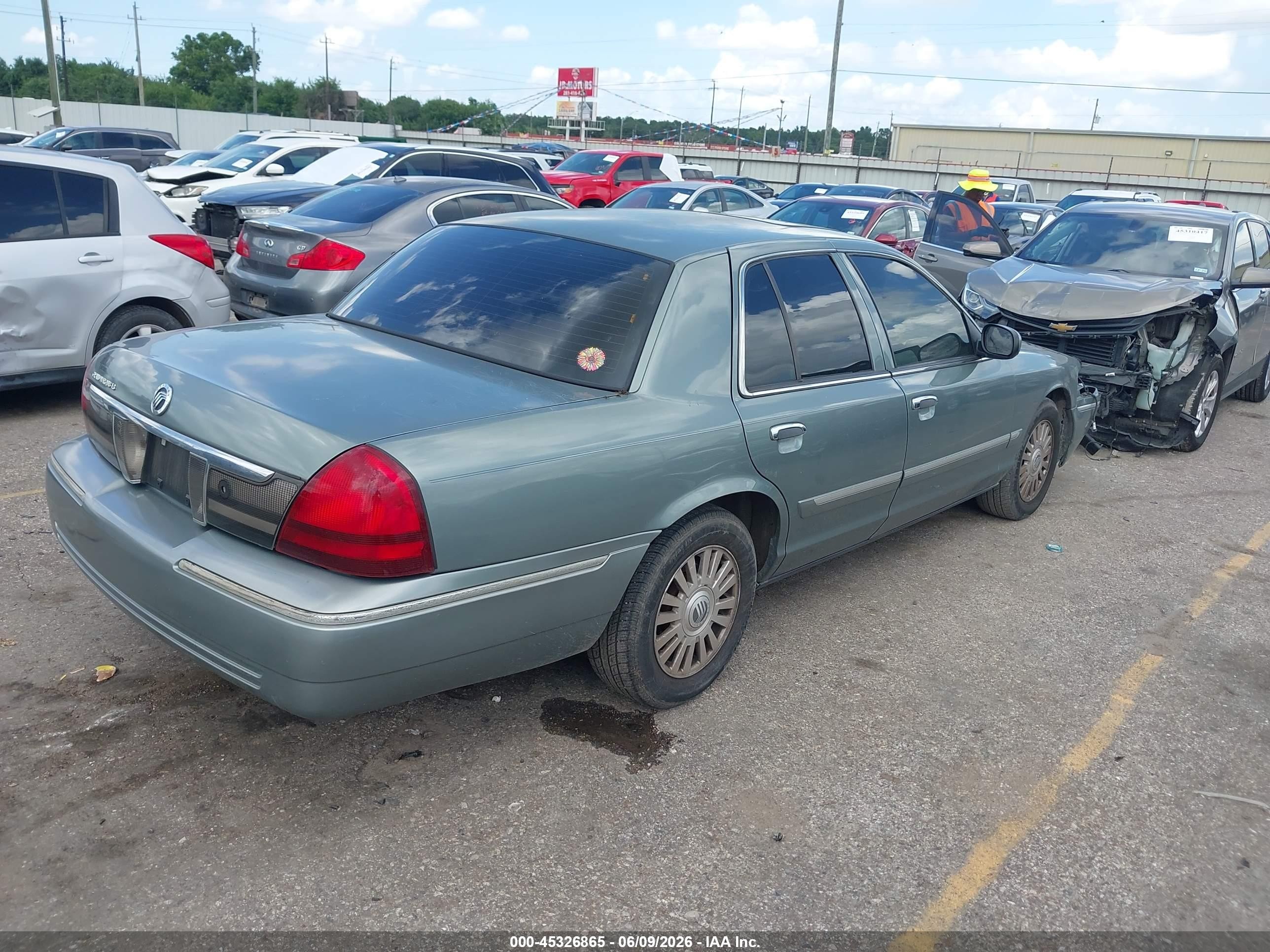 2006 Mercury Grand Marquis Ls Blue vin: 2MHFM75V16X632741