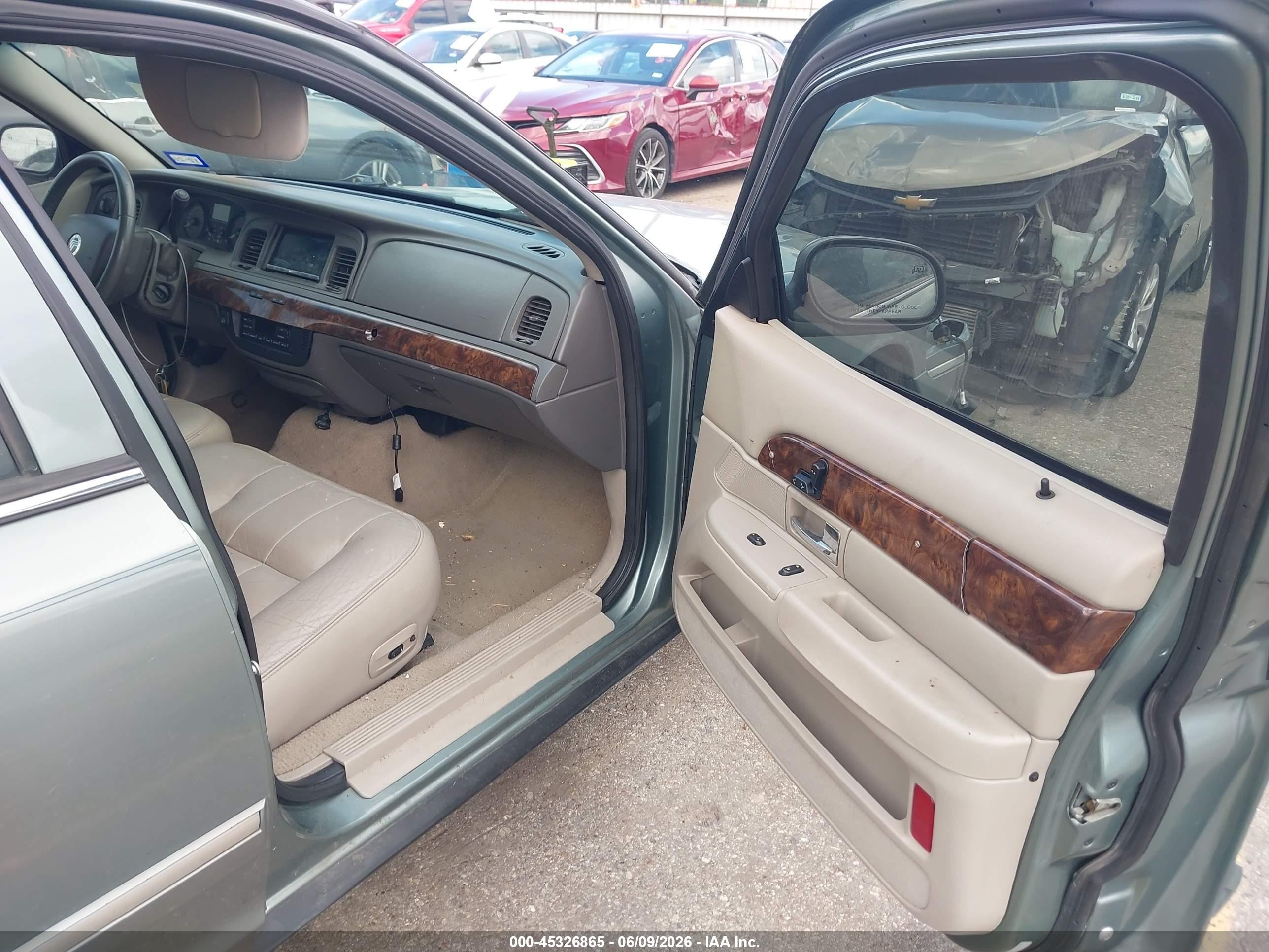 2006 Mercury Grand Marquis Ls Blue vin: 2MHFM75V16X632741