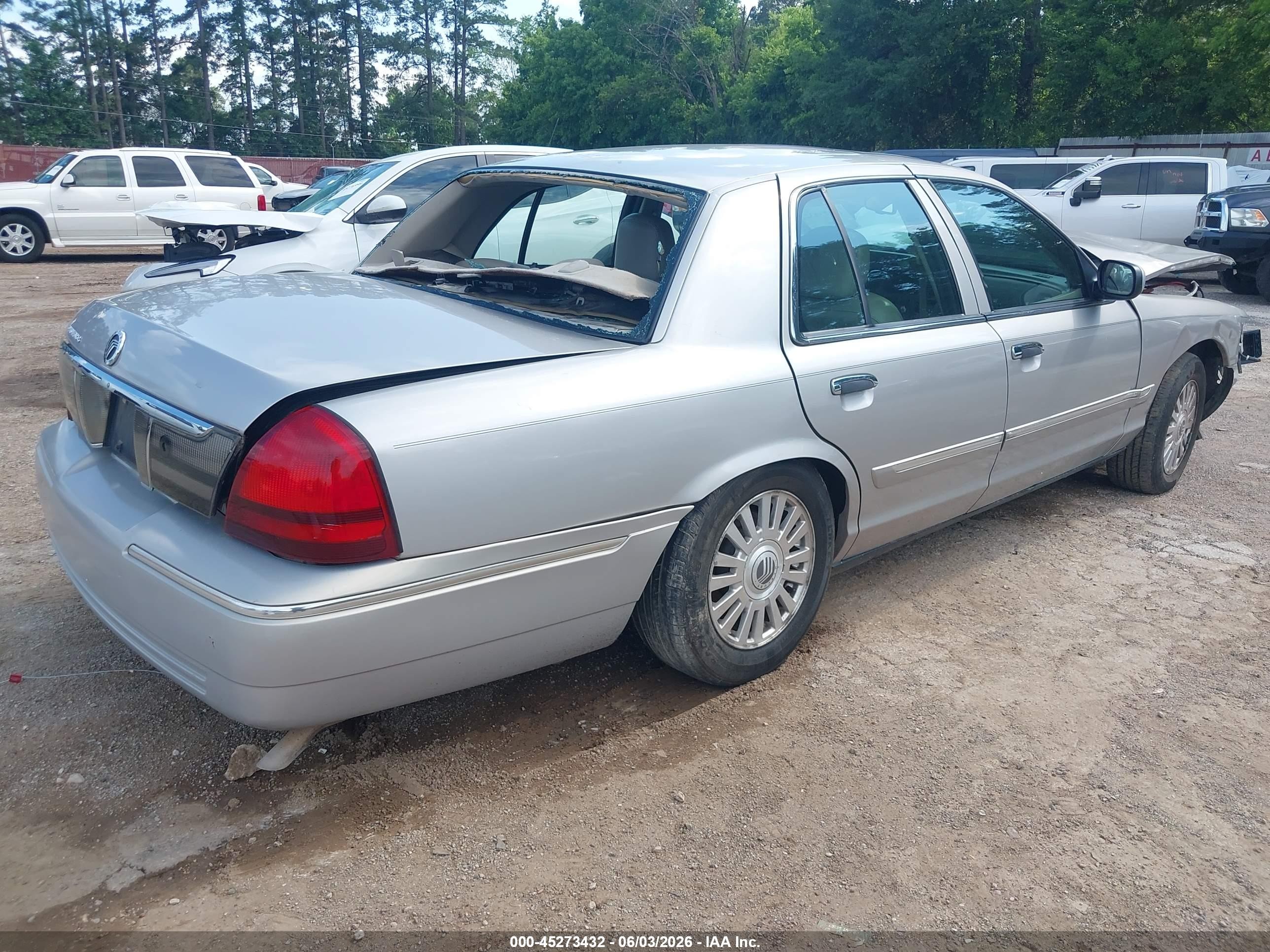 2006 Mercury Grand Marquis Ls Silver vin: 2MHFM75W56X608421