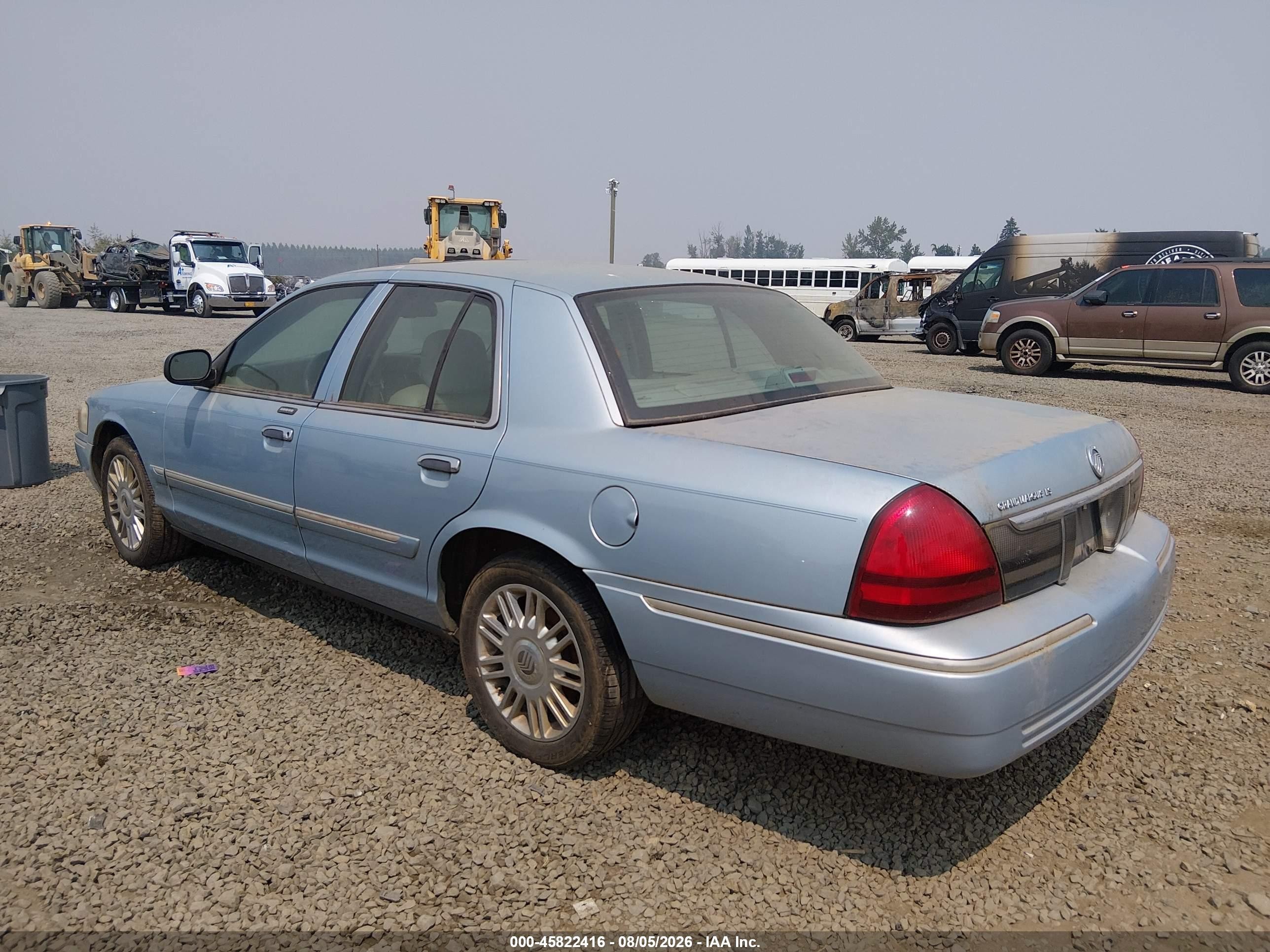 2008 Mercury Grand Marquis Ls Light Blue vin: 2MHHM75V48X643809