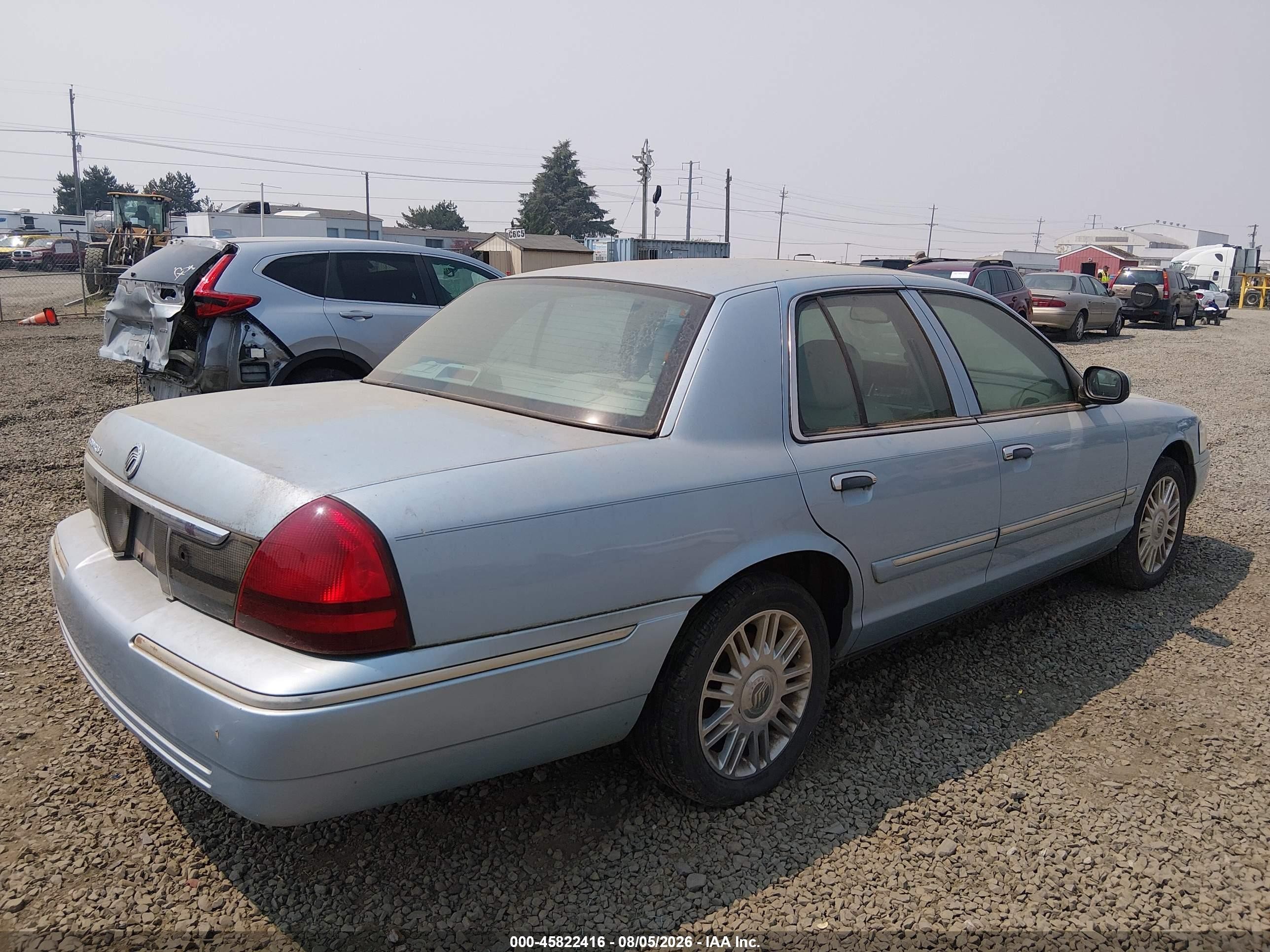 2008 Mercury Grand Marquis Ls Light Blue vin: 2MHHM75V48X643809