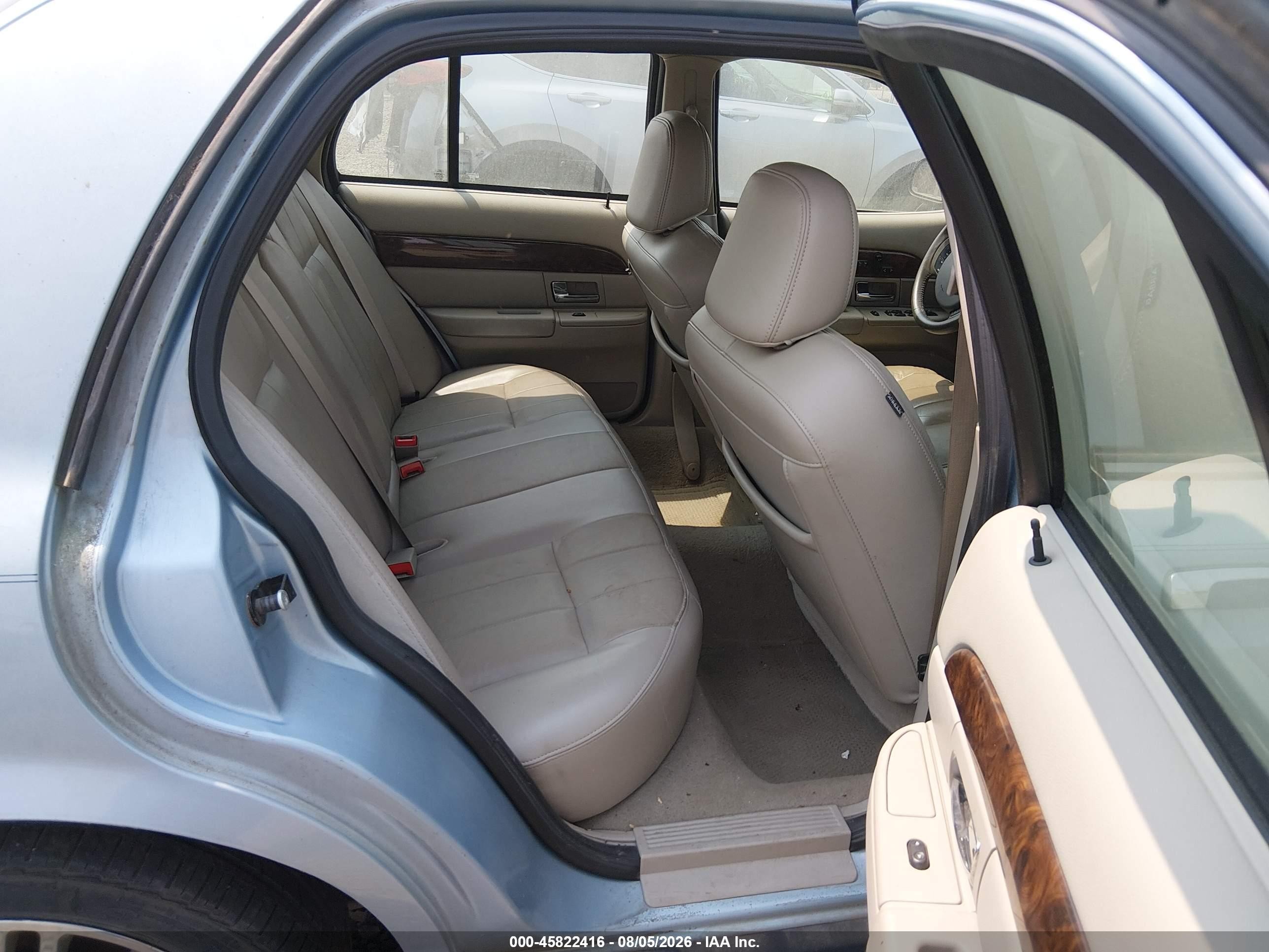 2008 Mercury Grand Marquis Ls Light Blue vin: 2MHHM75V48X643809