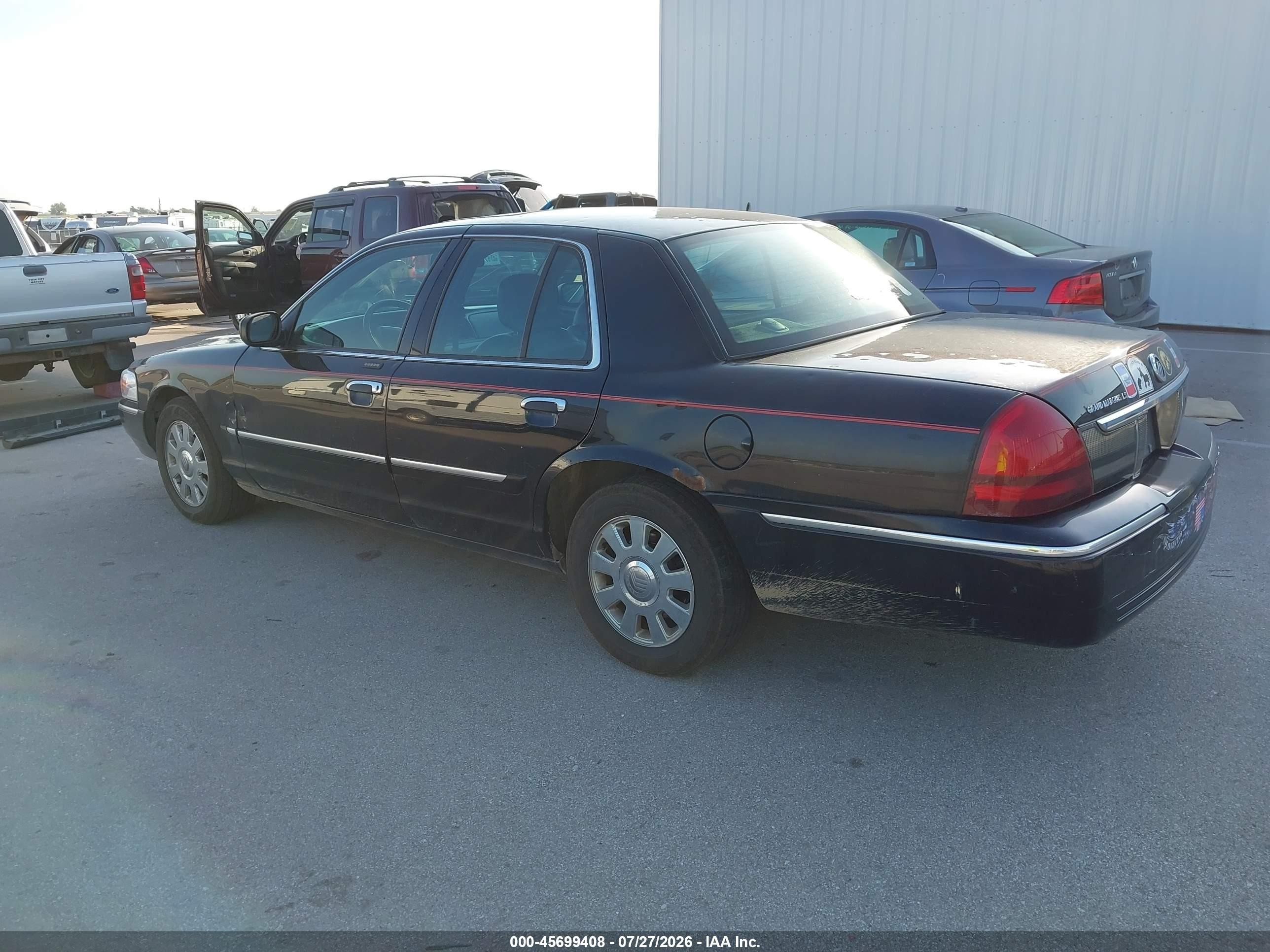2008 Mercury Grand Marquis Ls Black vin: 2MHHM75V98X601541