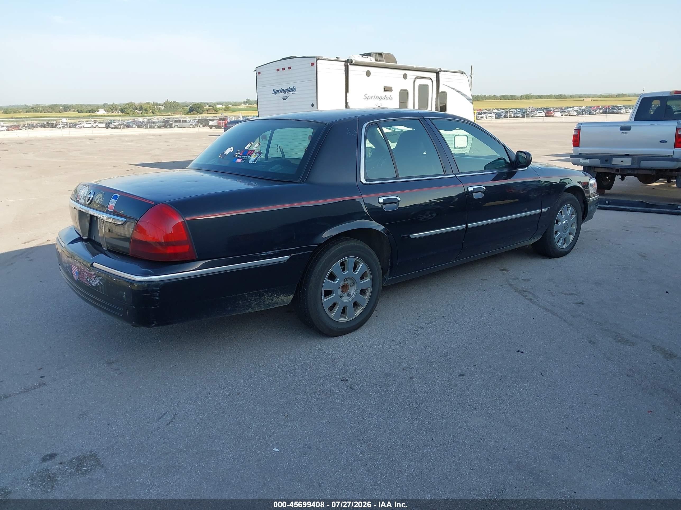 2008 Mercury Grand Marquis Ls Black vin: 2MHHM75V98X601541