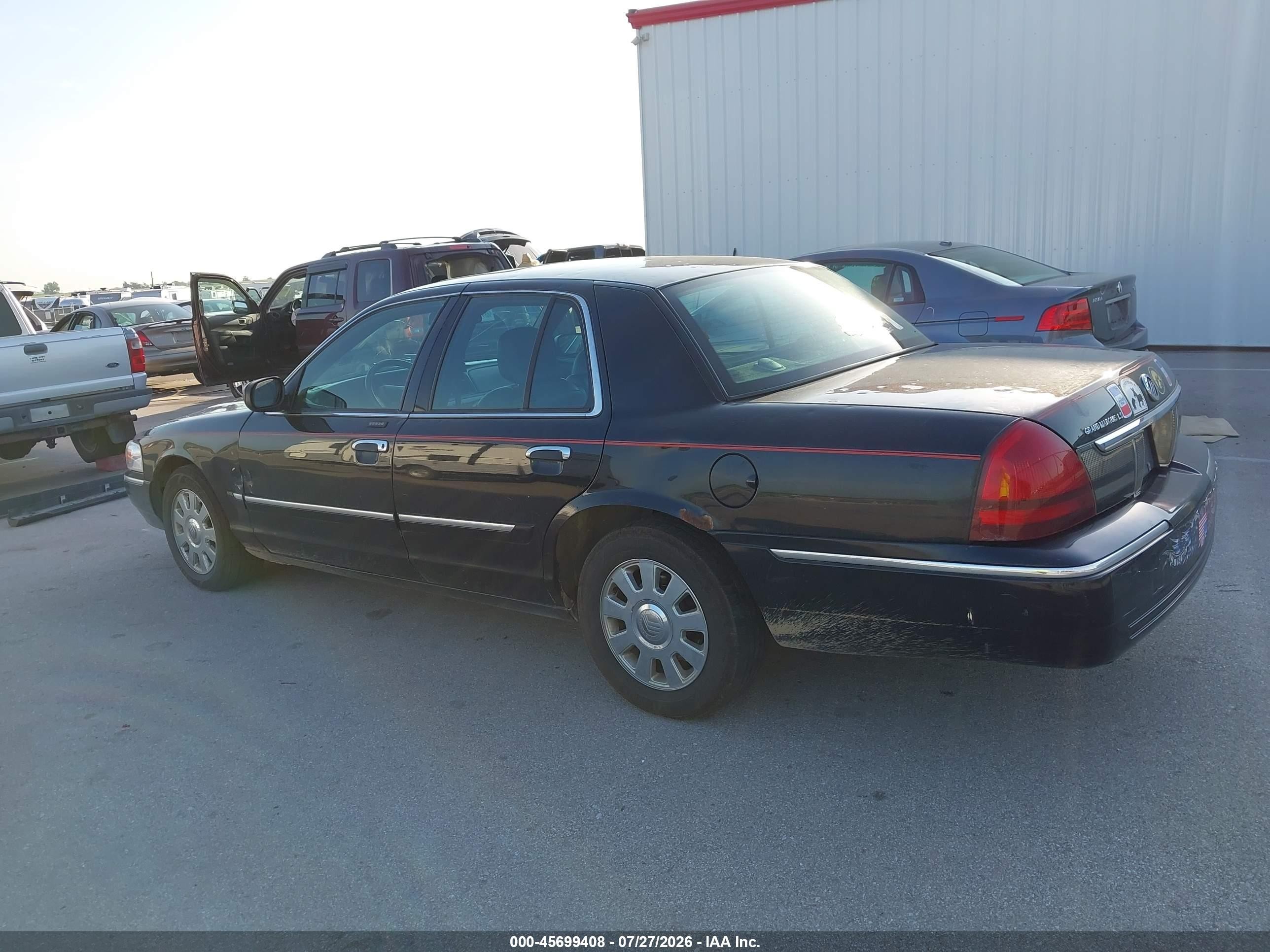 2008 Mercury Grand Marquis Ls Black vin: 2MHHM75V98X601541