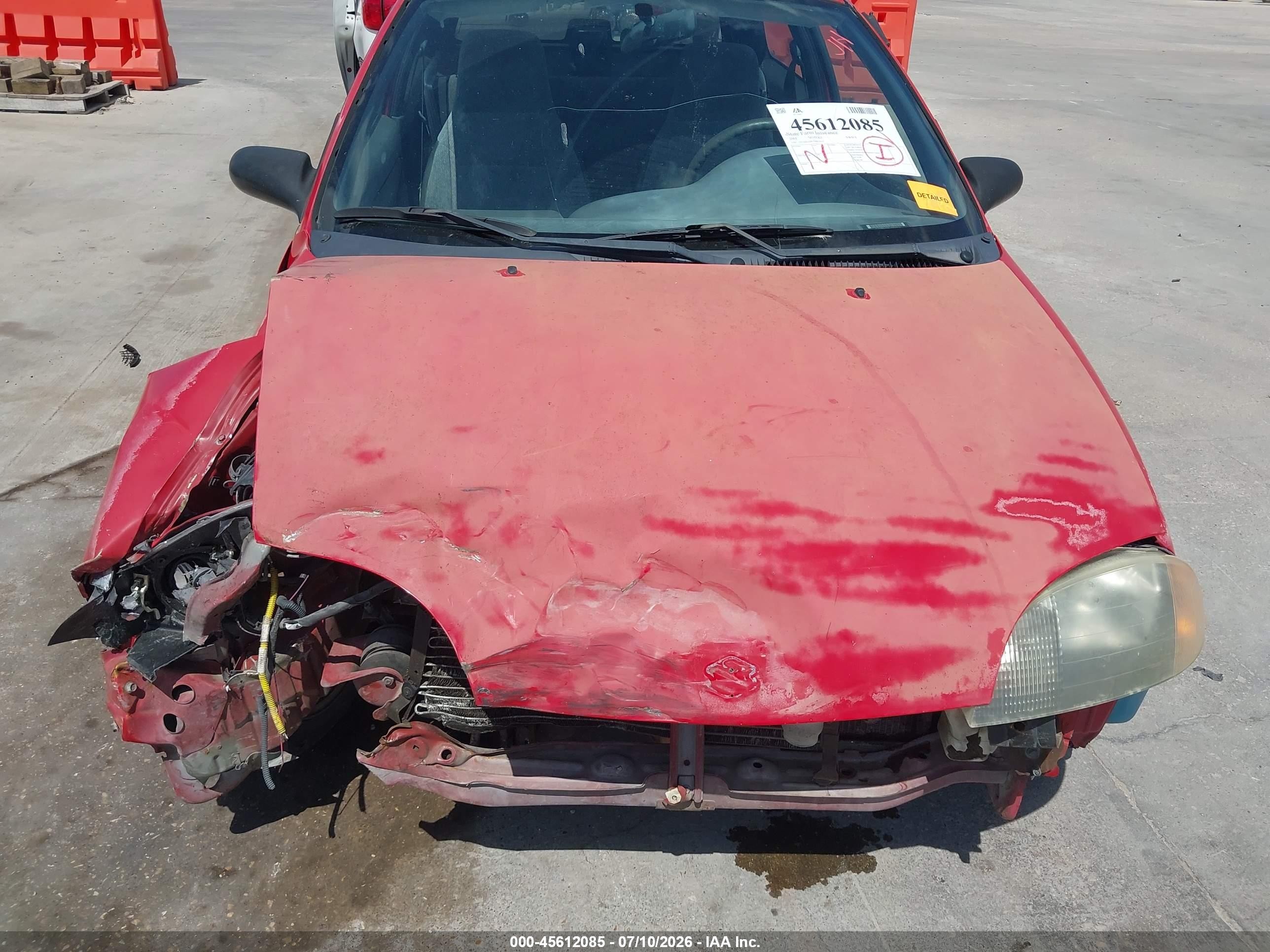 2001 Suzuki Swift Ga/gl Red vin: 2S2AB21H616602611
