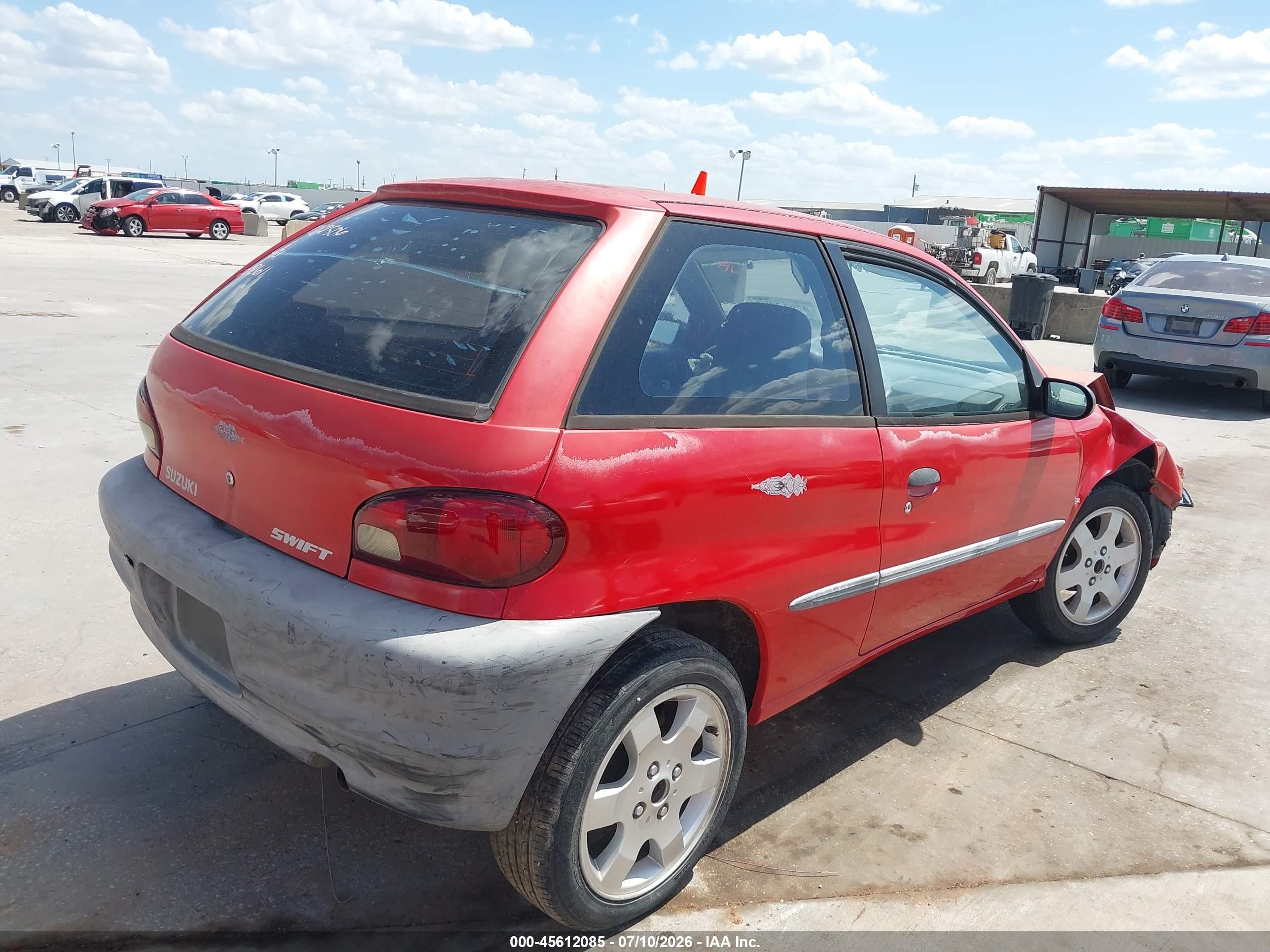 2001 Suzuki Swift Ga/gl Red vin: 2S2AB21H616602611