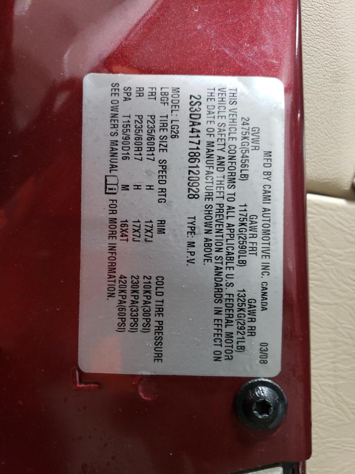 Price & History 2008 Suzuki Xl7 Luxury 3.6l 6 vin