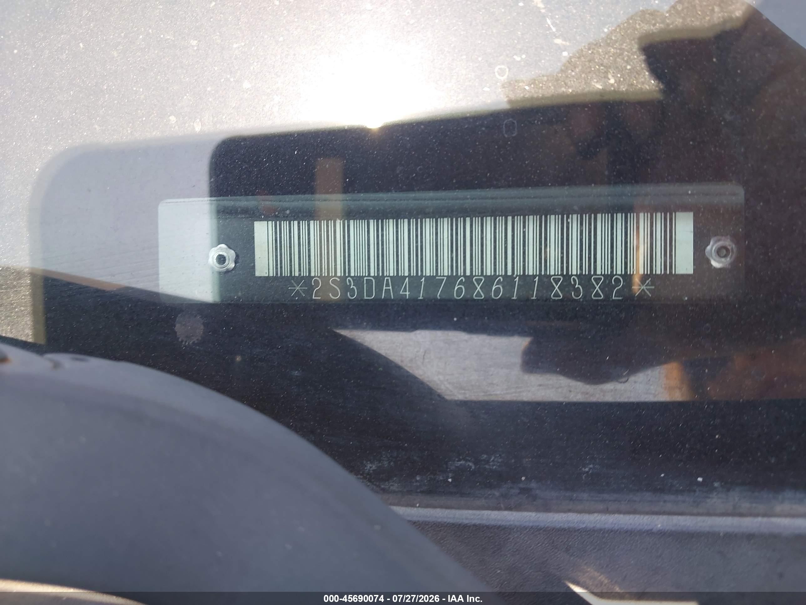 2008 Suzuki Xl7 Luxury Black vin: 2S3DA417686118382