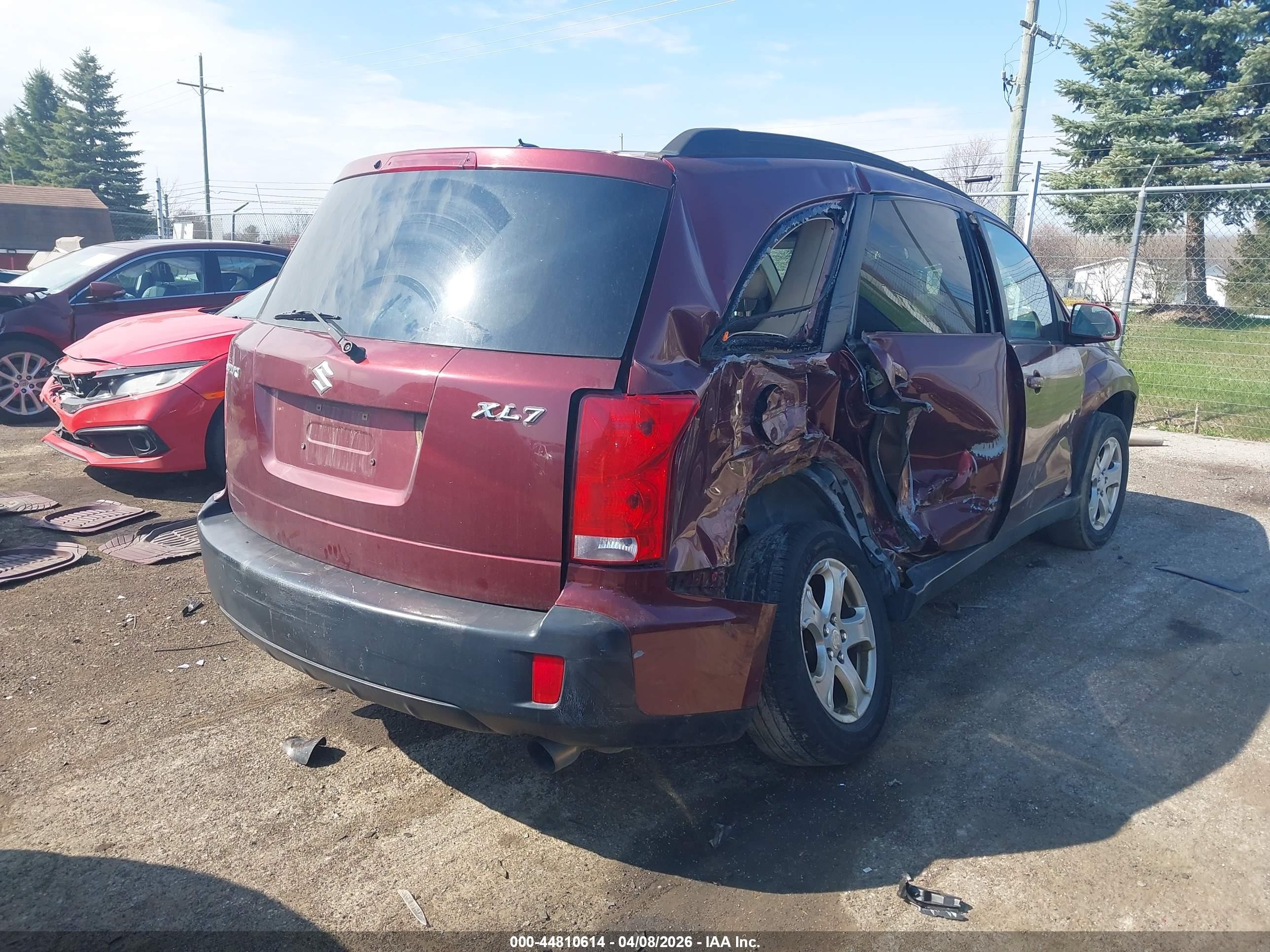 2008 Suzuki Xl7 Premium Red vin: 2S3DB217186120168