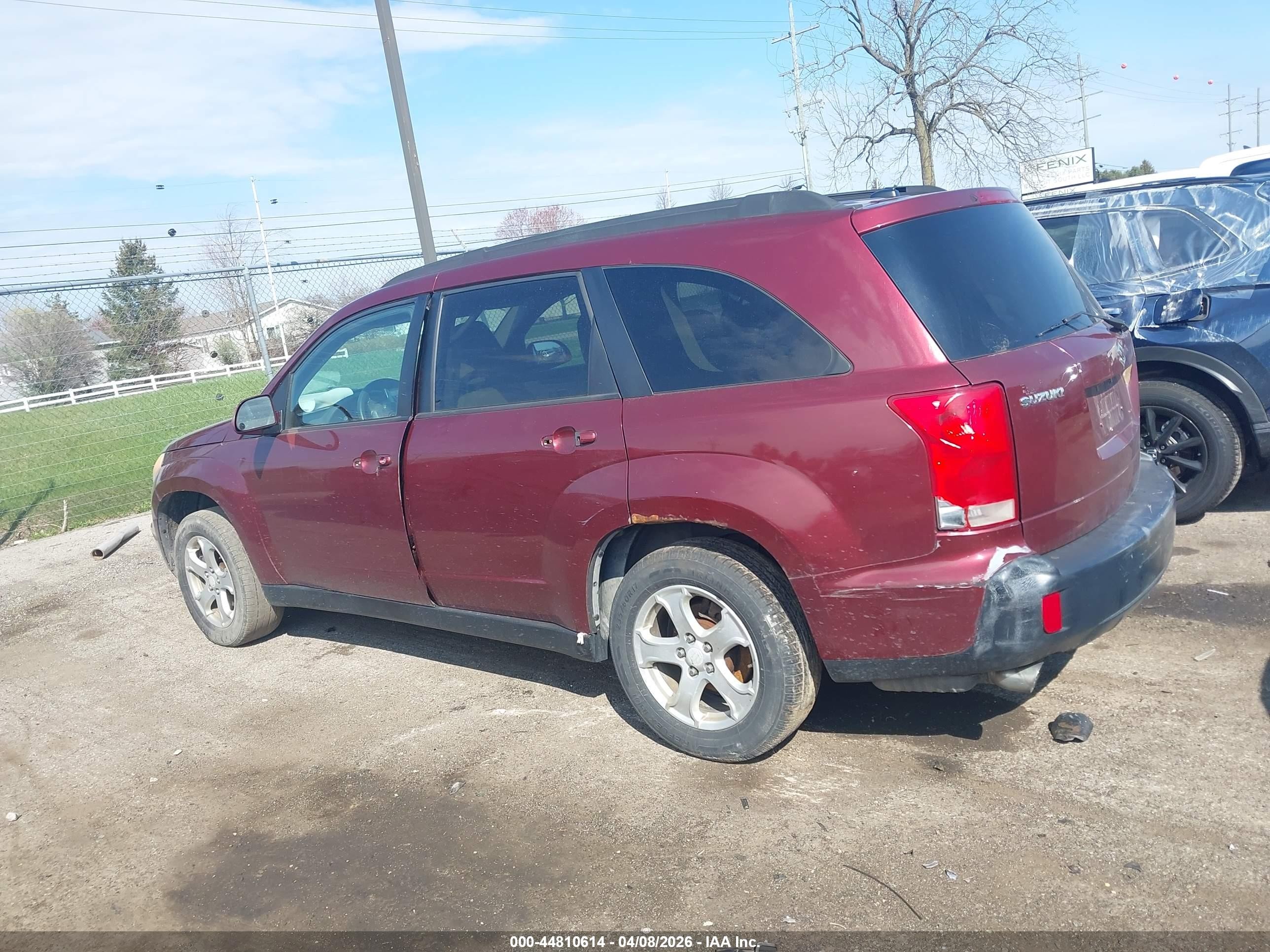 2008 Suzuki Xl7 Premium Red vin: 2S3DB217186120168