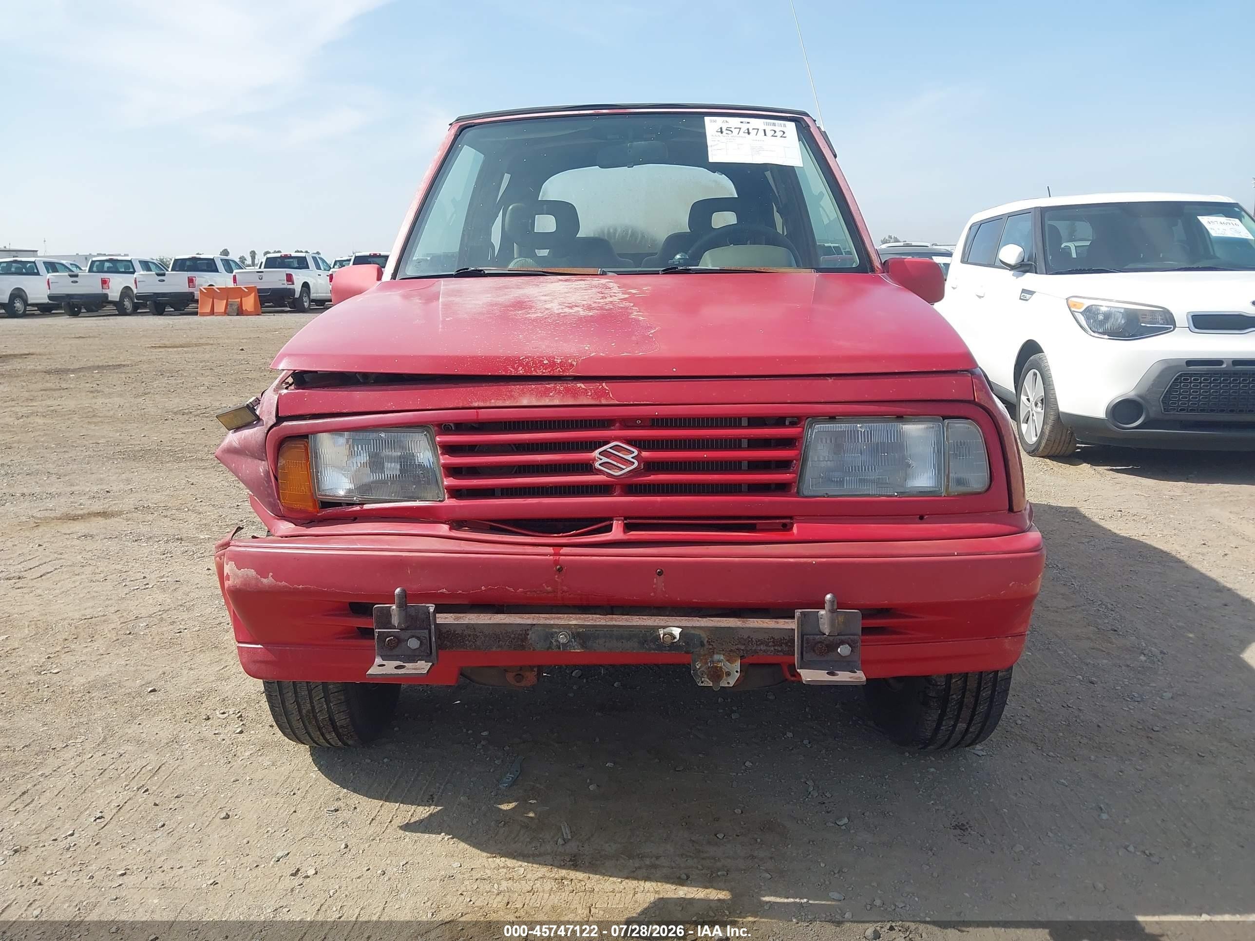 1990 Suzuki Sidekick Jx/jlx Red vin: 2S3TA01C8L6403353