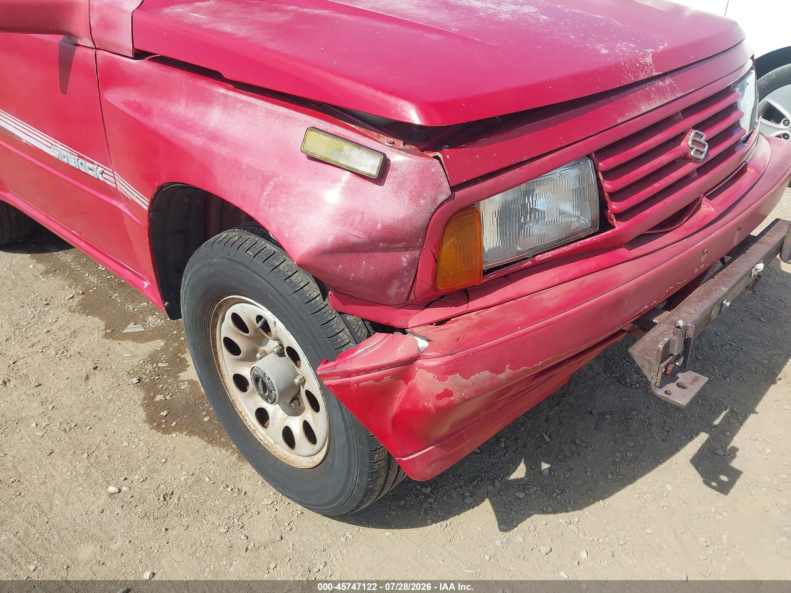 1990 Suzuki Sidekick Jx/jlx Red vin: 2S3TA01C8L6403353