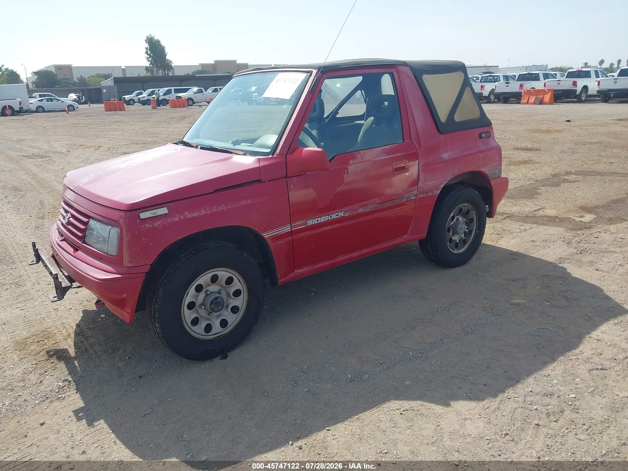 1990 Suzuki Sidekick Jx/jlx Red vin: 2S3TA01C8L6403353