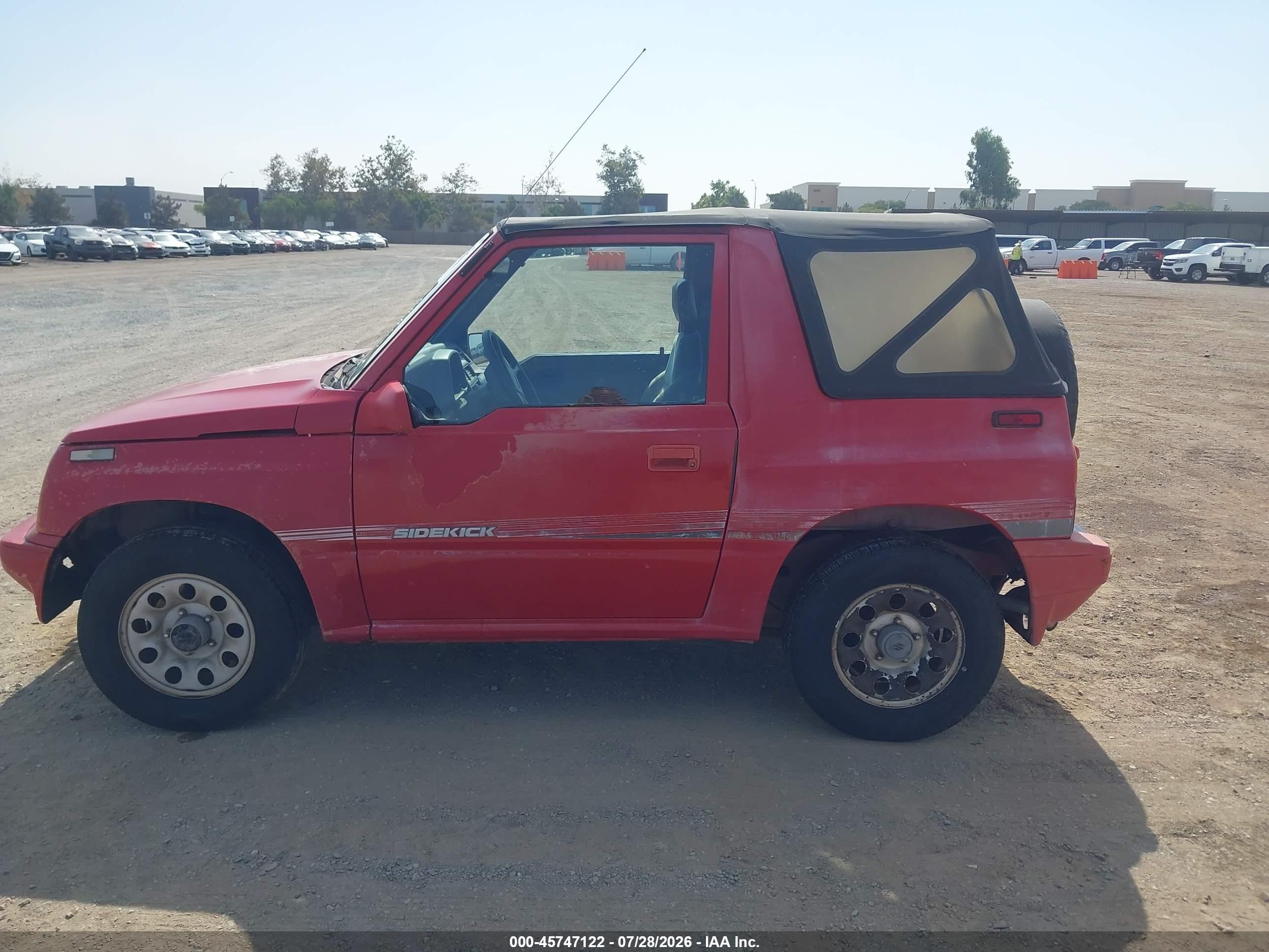 1990 Suzuki Sidekick Jx/jlx Red vin: 2S3TA01C8L6403353