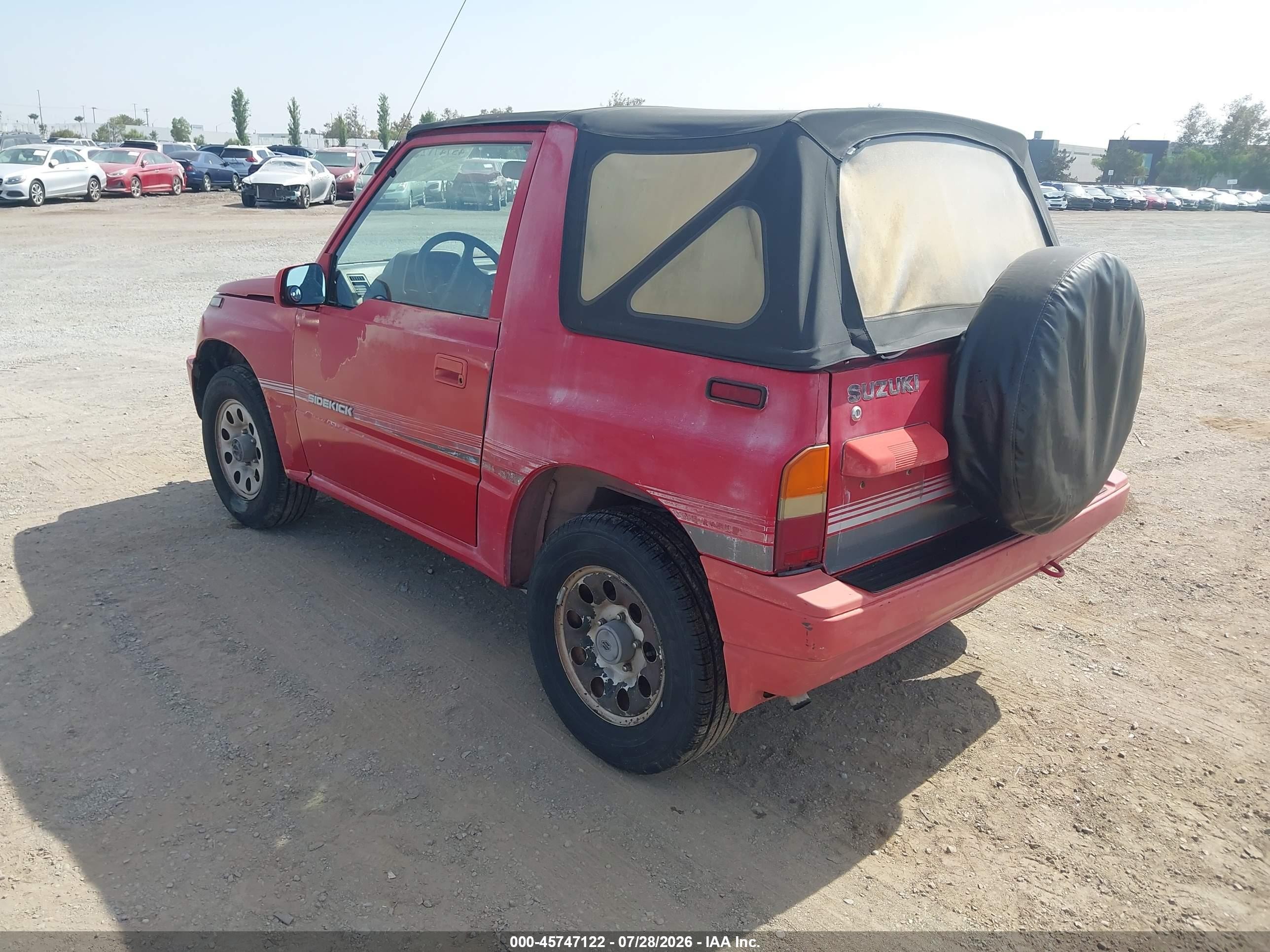 1990 Suzuki Sidekick Jx/jlx Red vin: 2S3TA01C8L6403353