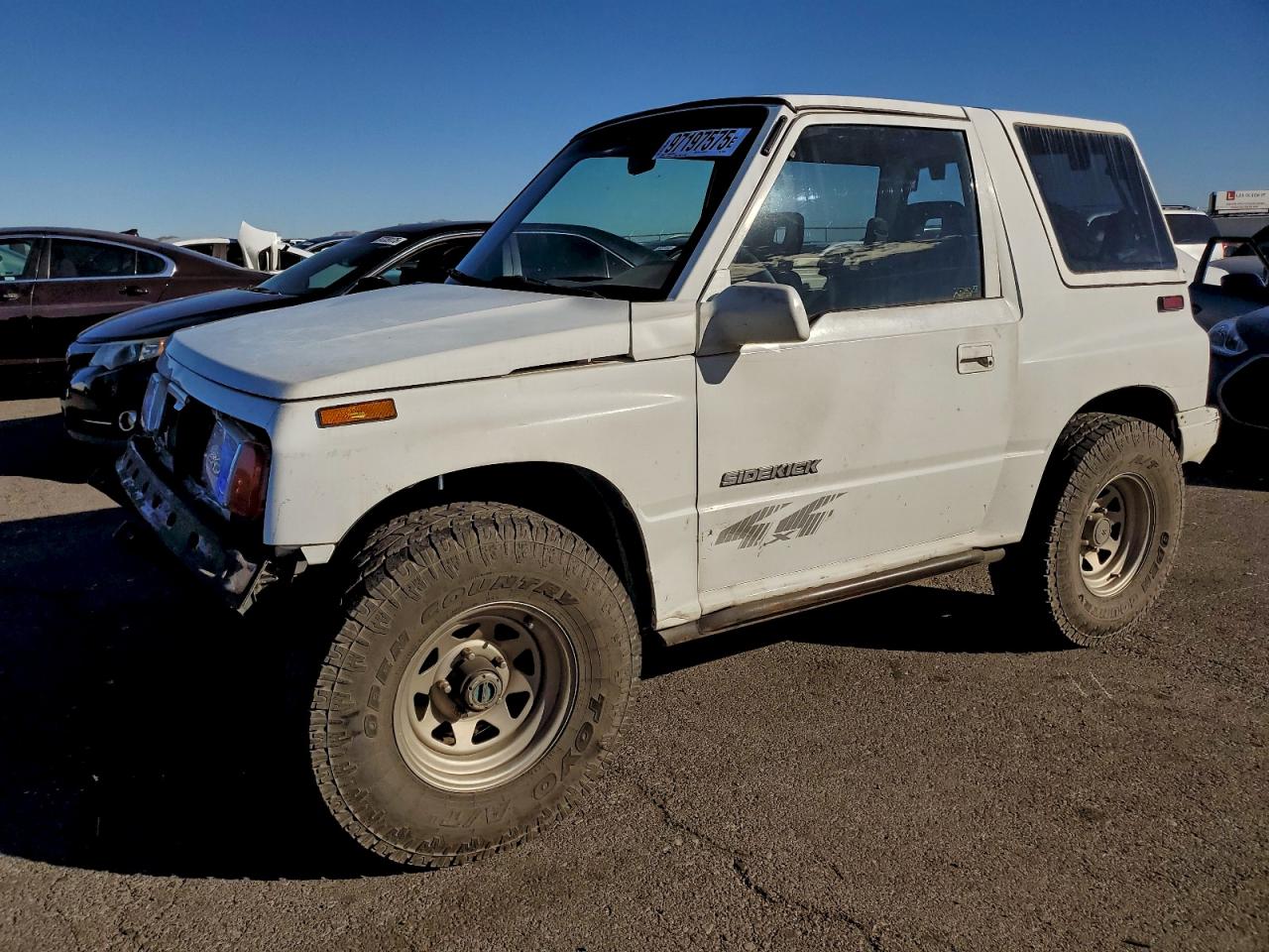 1995 Suzuki Sidekick Jx White vin: 2S3TA02C5S6406031