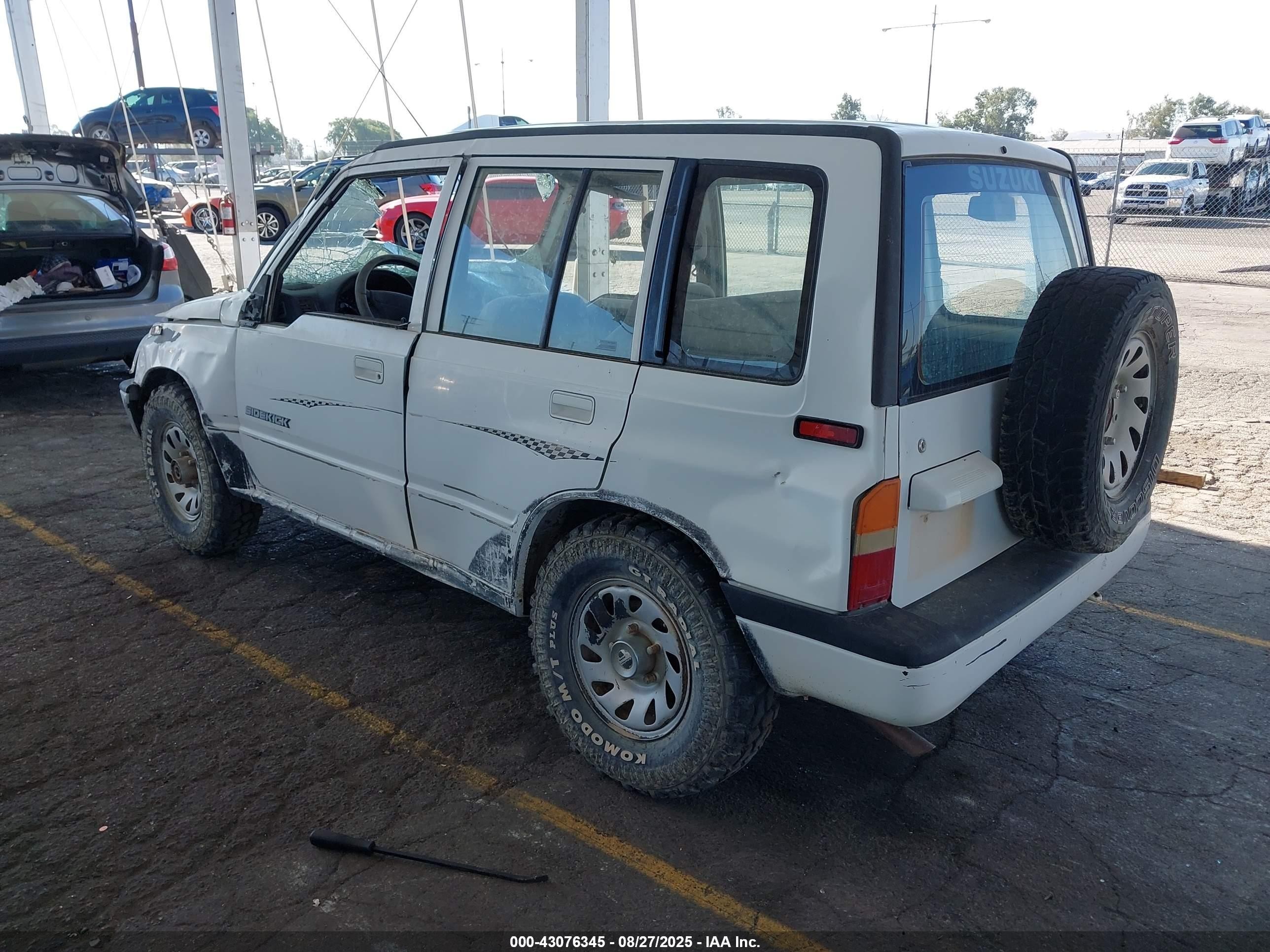 1998 Suzuki Sidekick Jx White vin: 2S3TD03V2W6405982