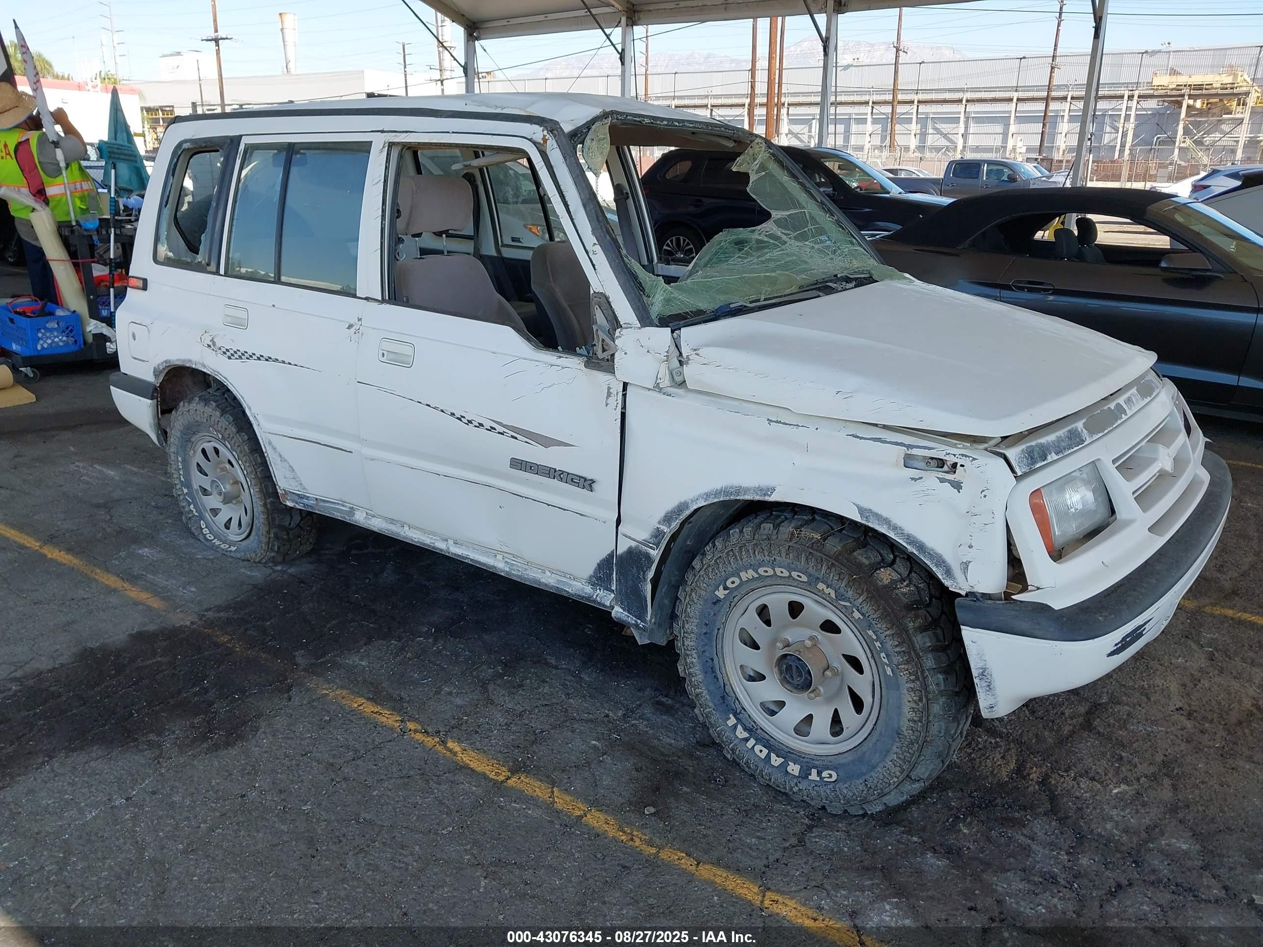 1998 Suzuki Sidekick Jx White vin: 2S3TD03V2W6405982
