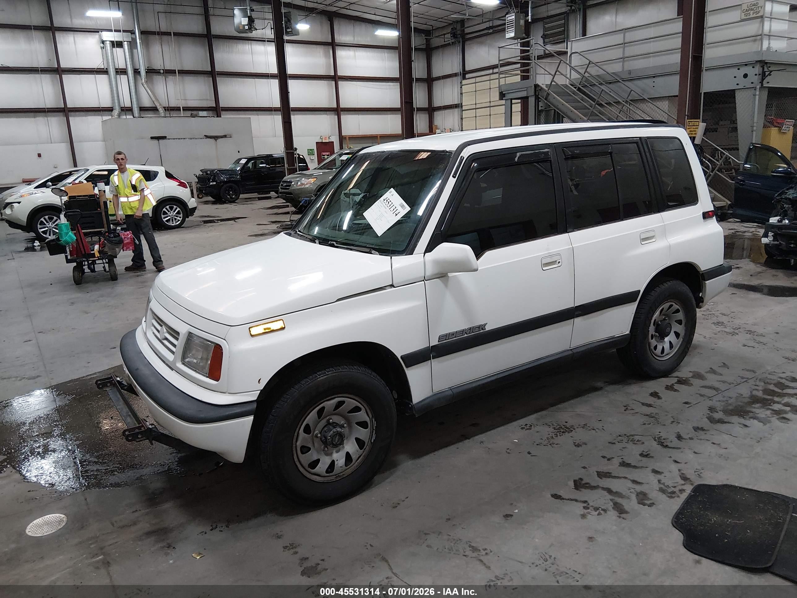1995 Suzuki Sidekick Jx/jlx White vin: 2S3TD03V3S6418248