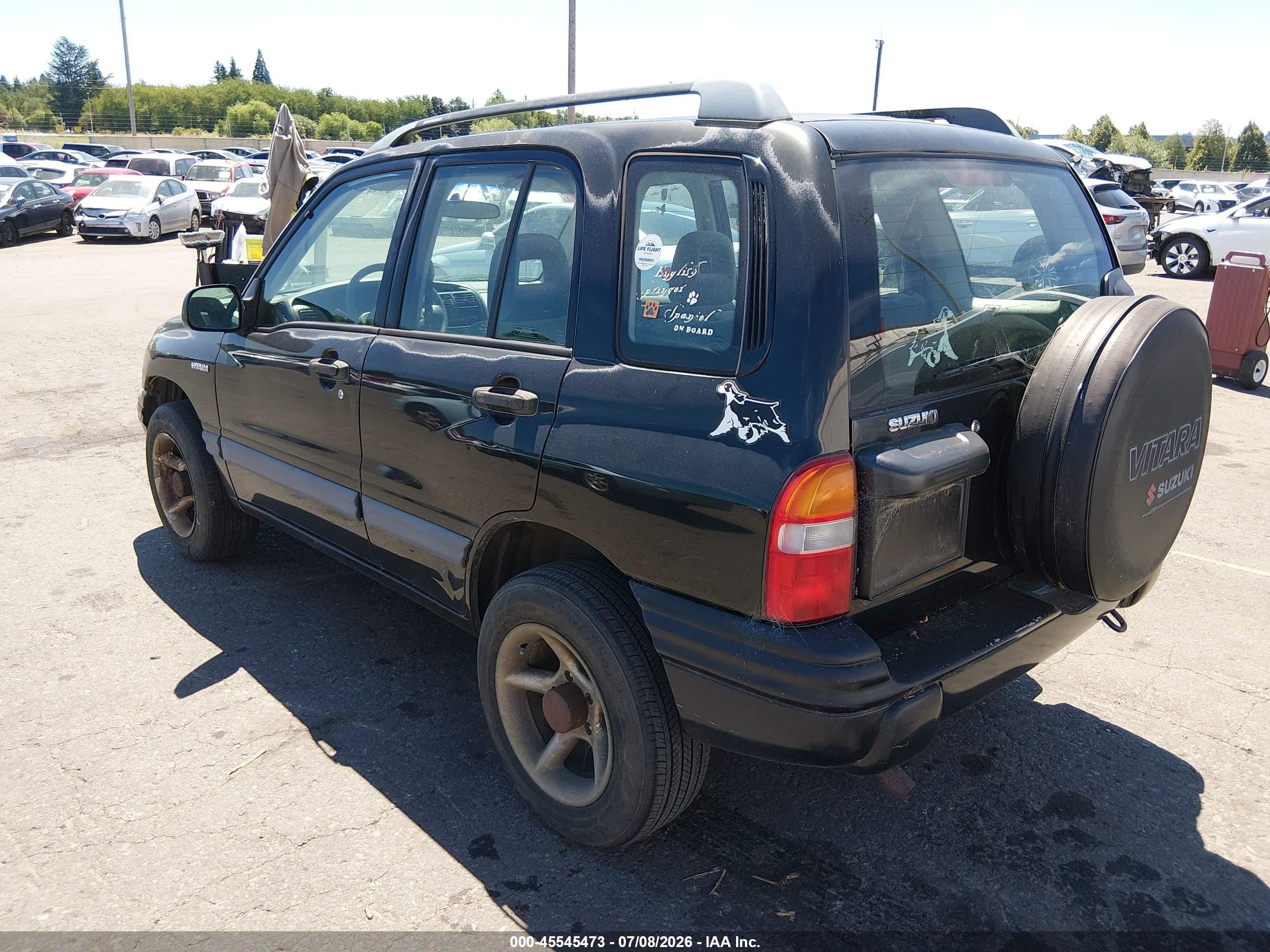 2002 Suzuki Vitara Jlx Black vin: 2S3TD52V126105147