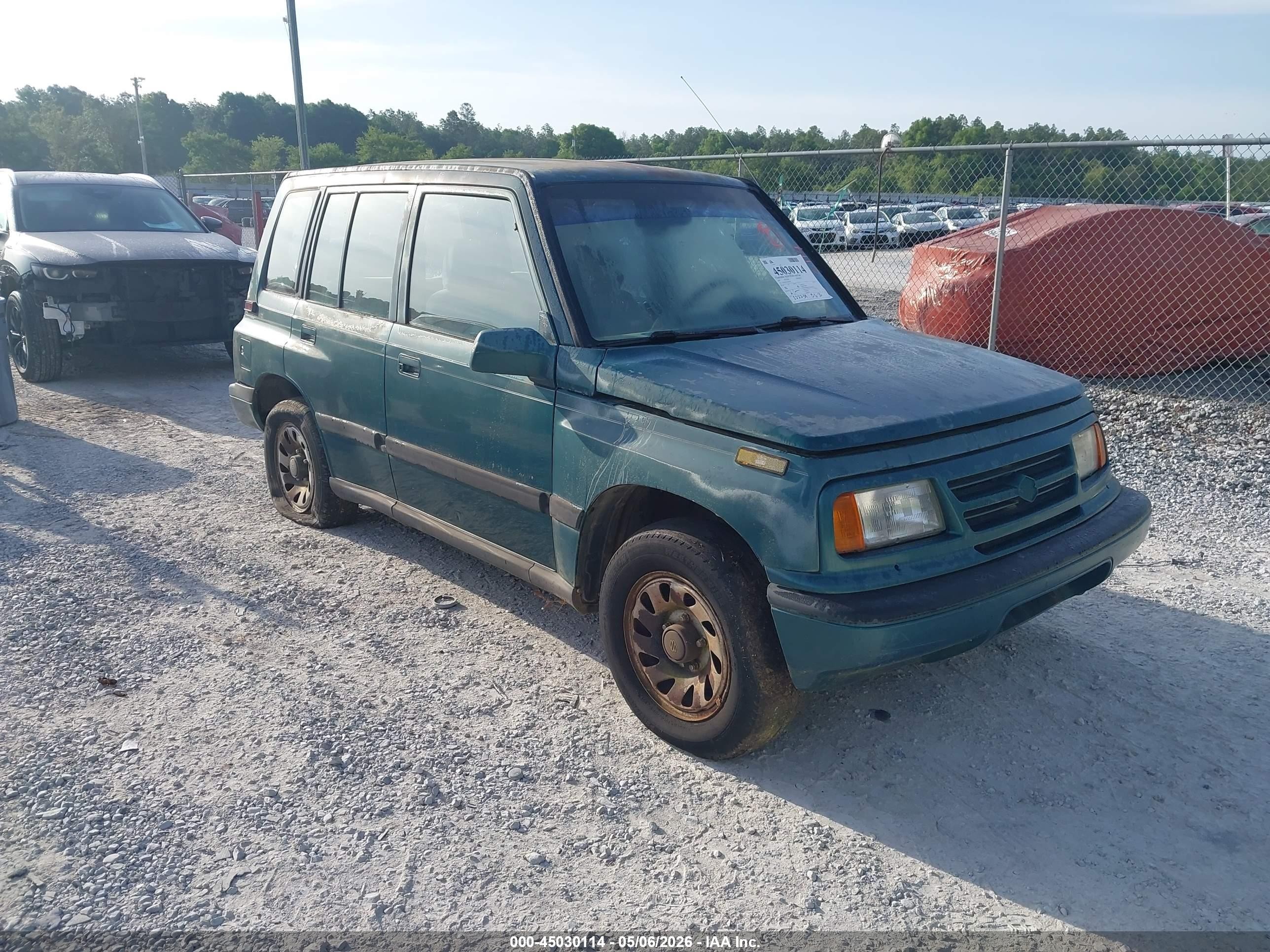 1997 Suzuki Sidekick Js Зеленый vin: 2S3TE02V7V6405392