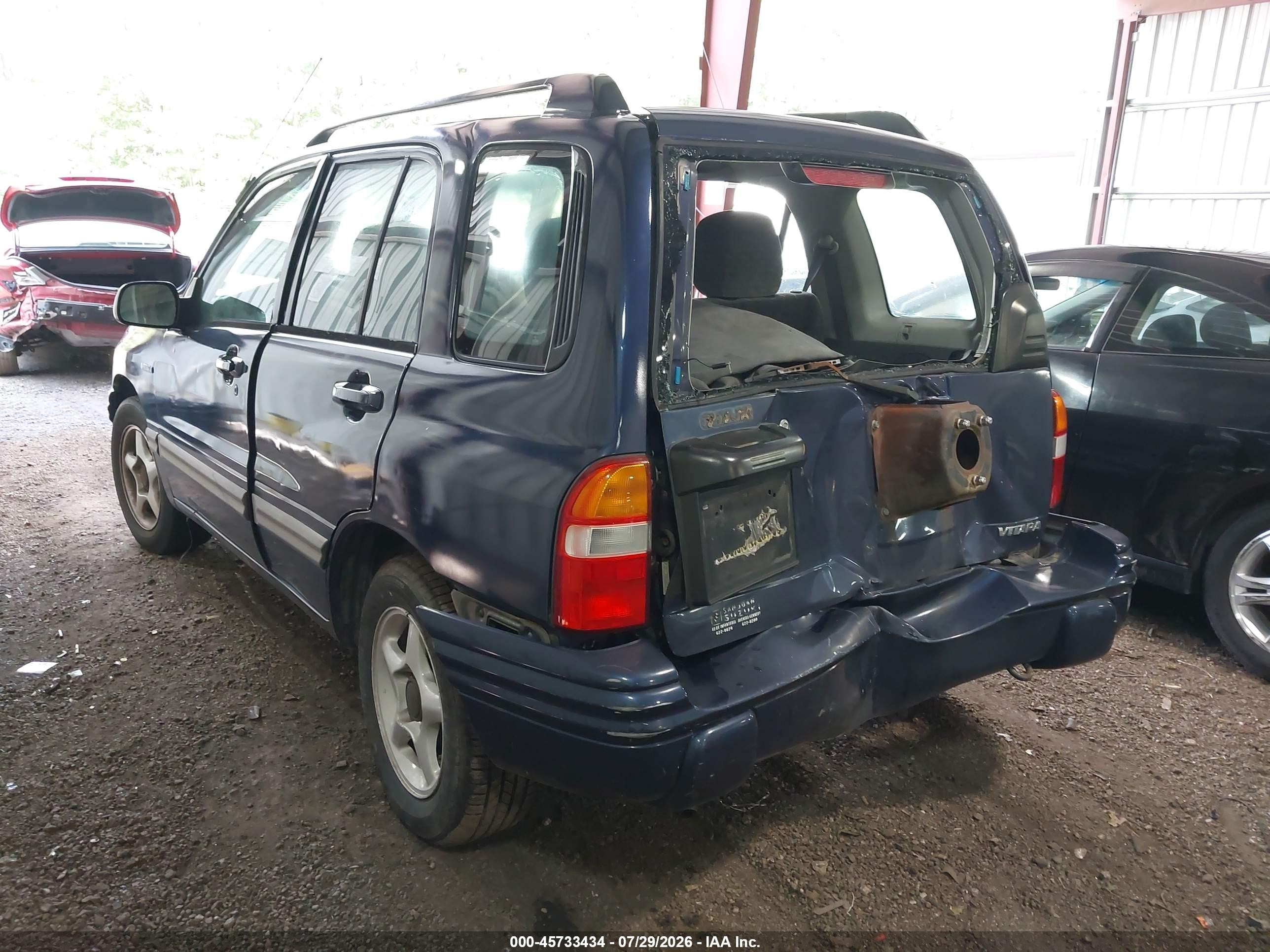 2001 Suzuki Vitara Jls/js Blue vin: 2S3TE52V616111182