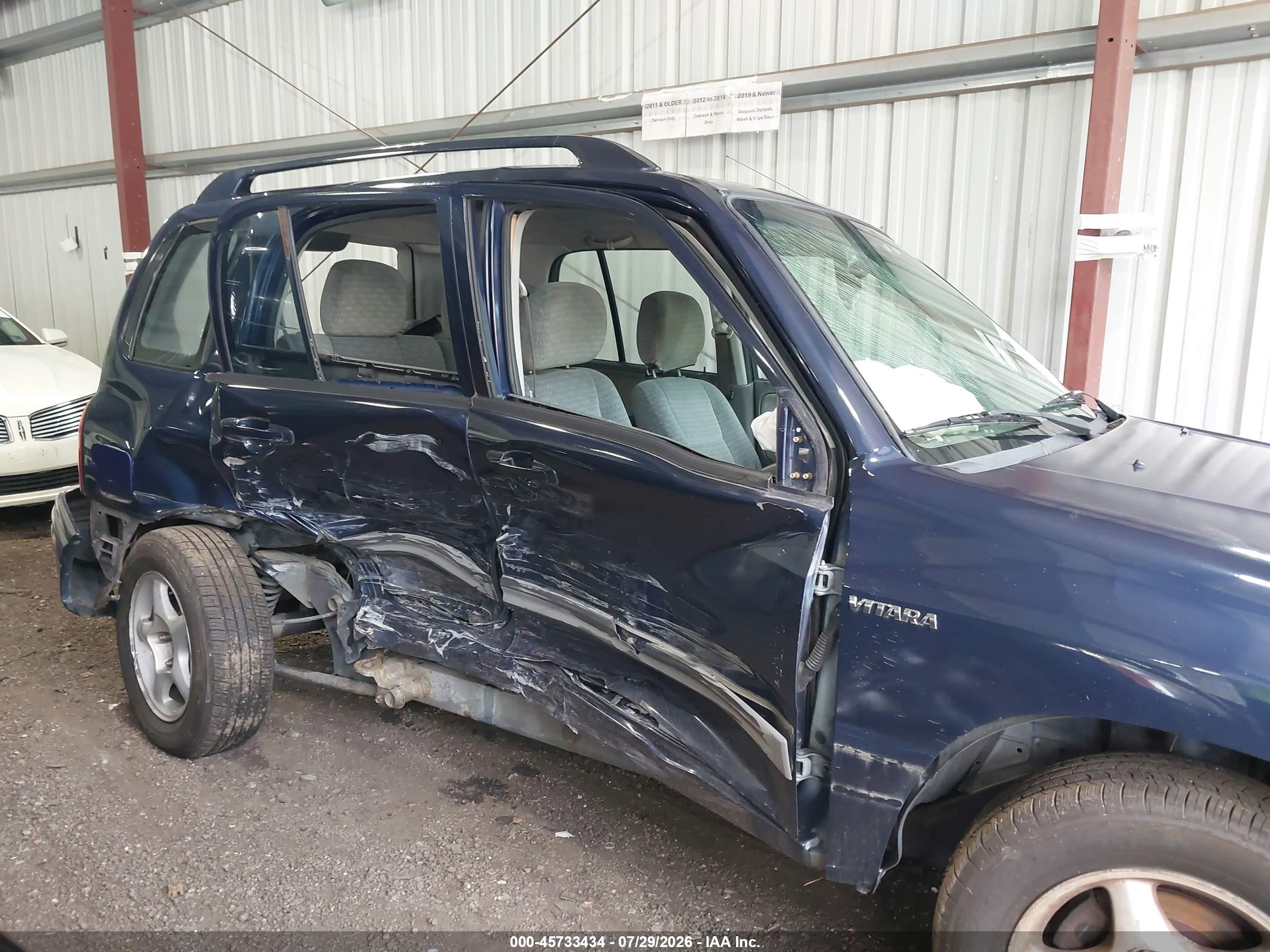 2001 Suzuki Vitara Jls/js Blue vin: 2S3TE52V616111182