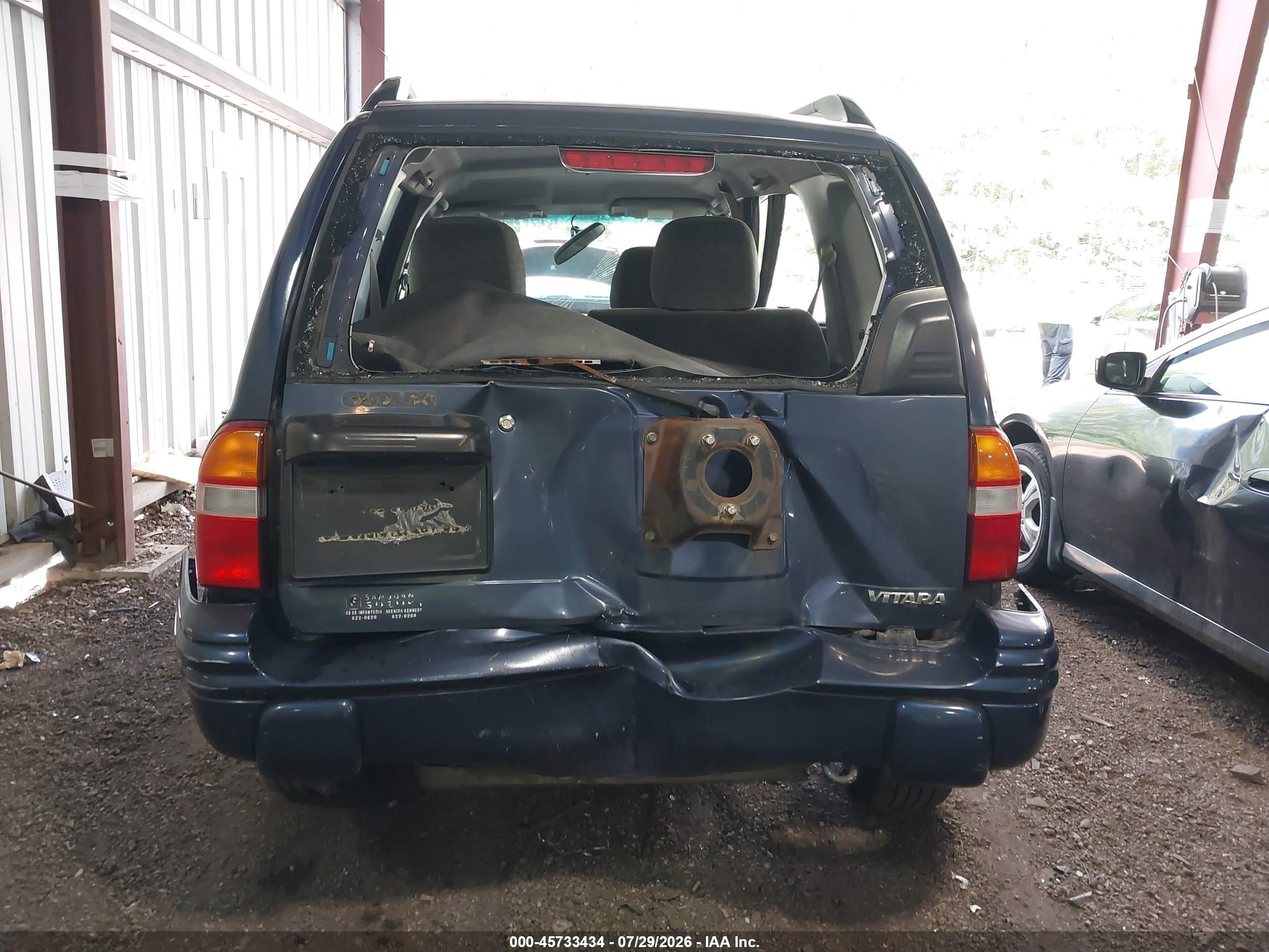 2001 Suzuki Vitara Jls/js Blue vin: 2S3TE52V616111182