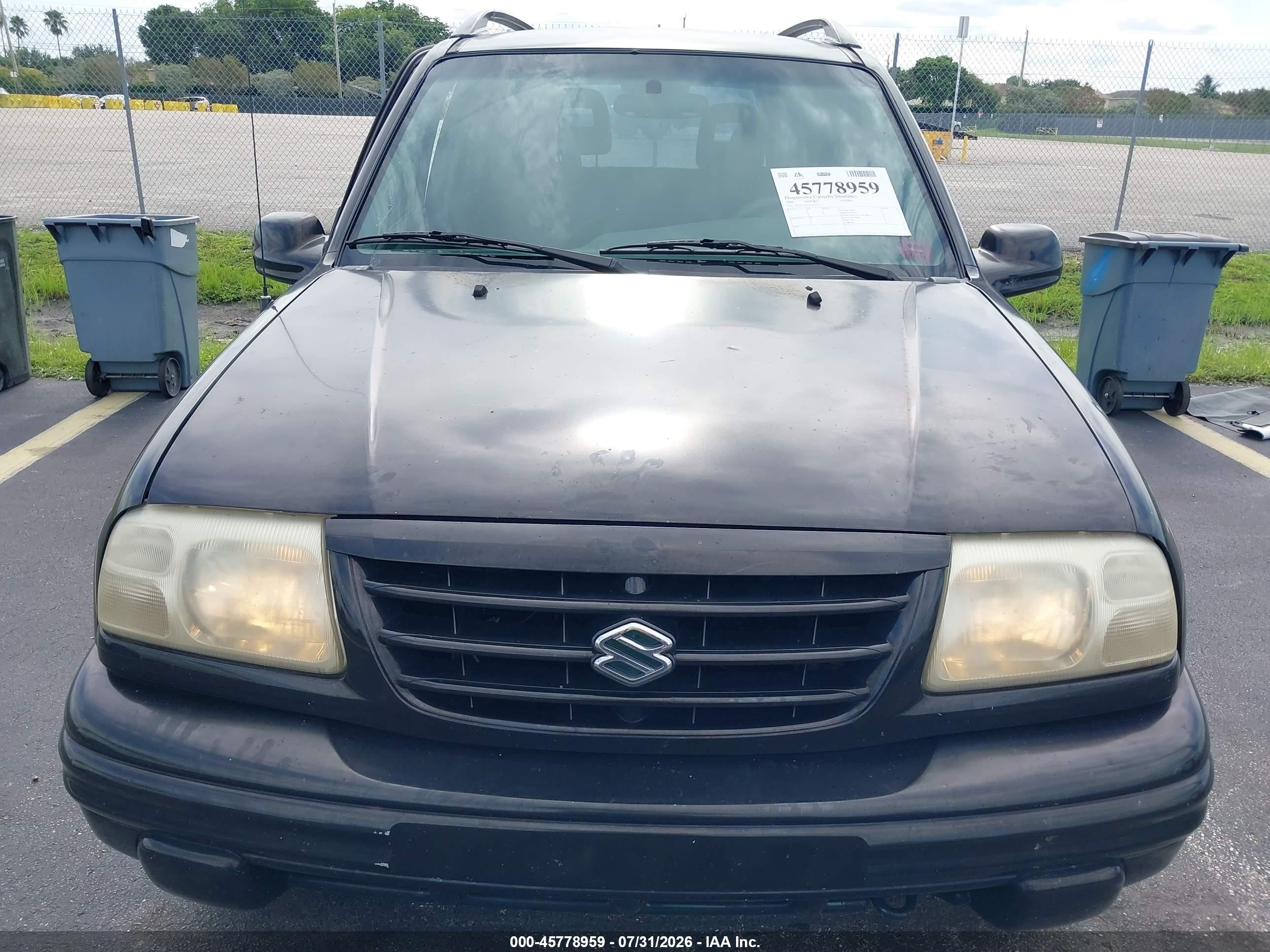 2002 Suzuki Vitara Jls Black vin: 2S3TE52VX26102597