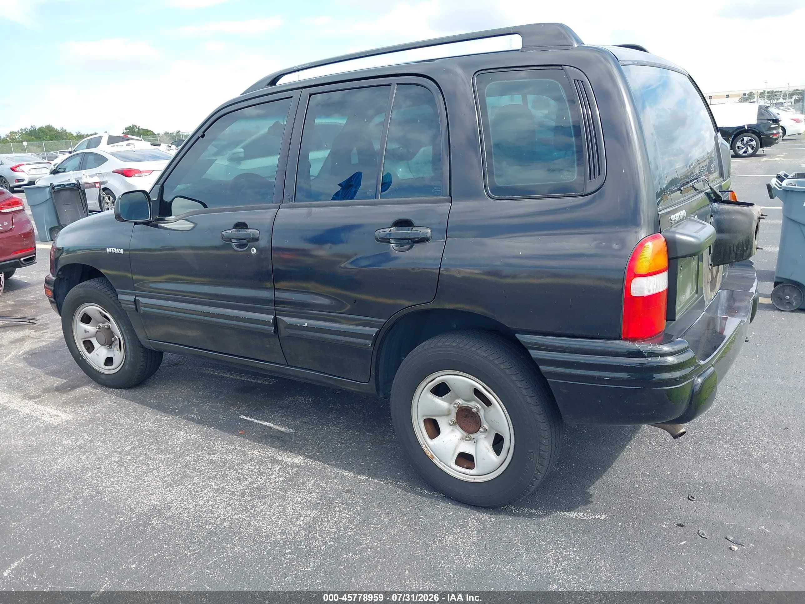 2002 Suzuki Vitara Jls Black vin: 2S3TE52VX26102597