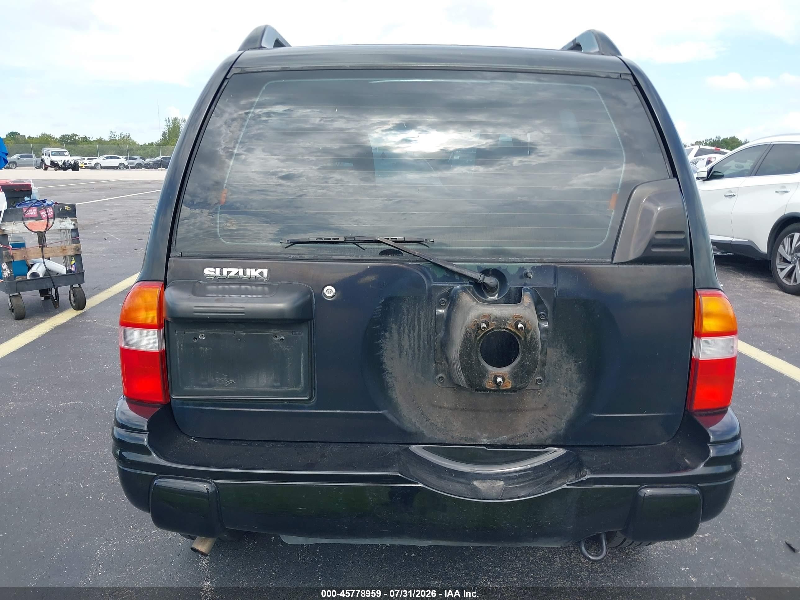 2002 Suzuki Vitara Jls Black vin: 2S3TE52VX26102597