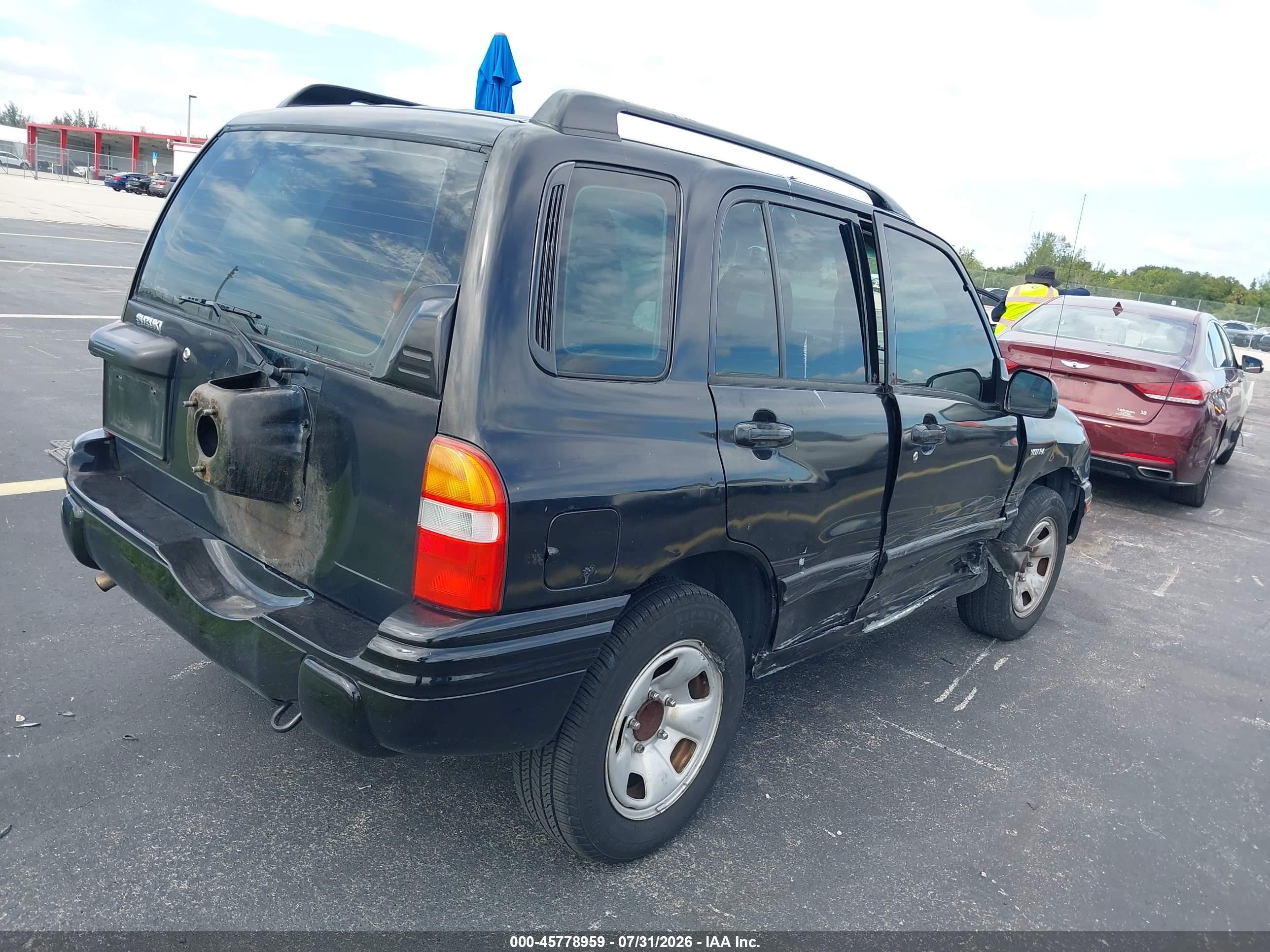 2002 Suzuki Vitara Jls Black vin: 2S3TE52VX26102597