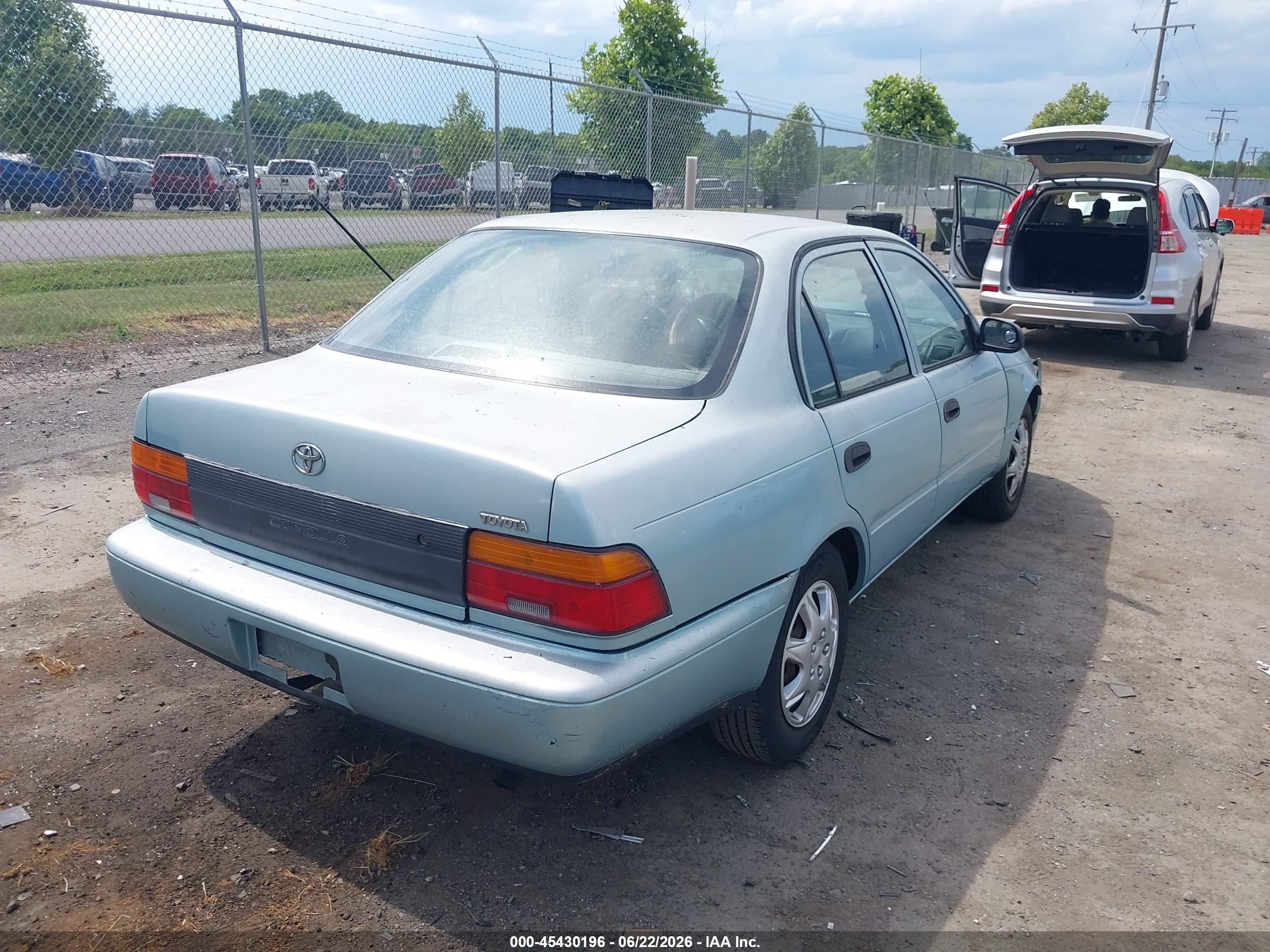 1995 Toyota Corolla   Light Blue vin: 2T1AE04B6SC086926