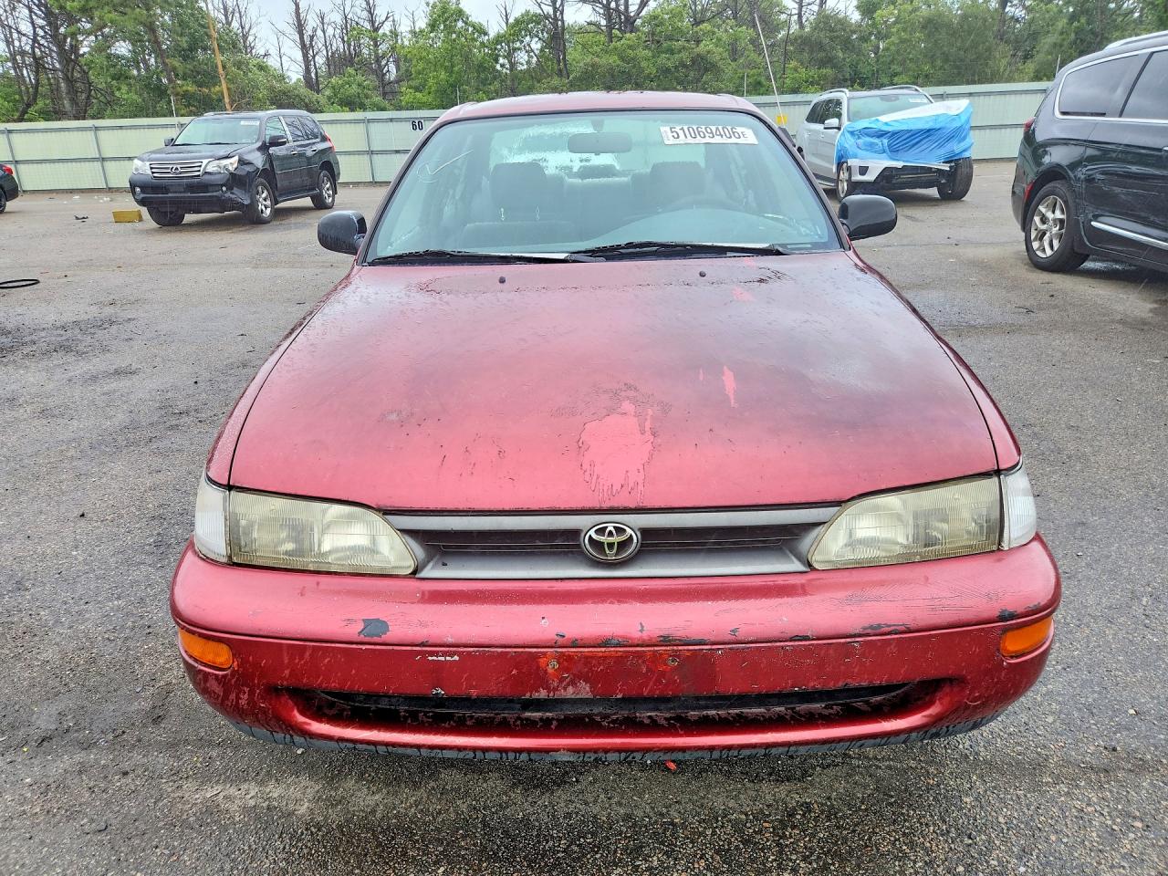 1994 Toyota Corolla Dx Red vin: 2T1AE09B4RC062868