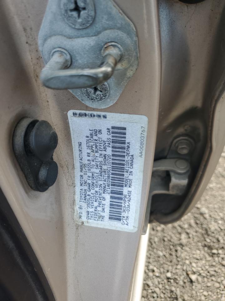 1995 Toyota Corolla Le Tan vin: 2T1AE09B8SC110720