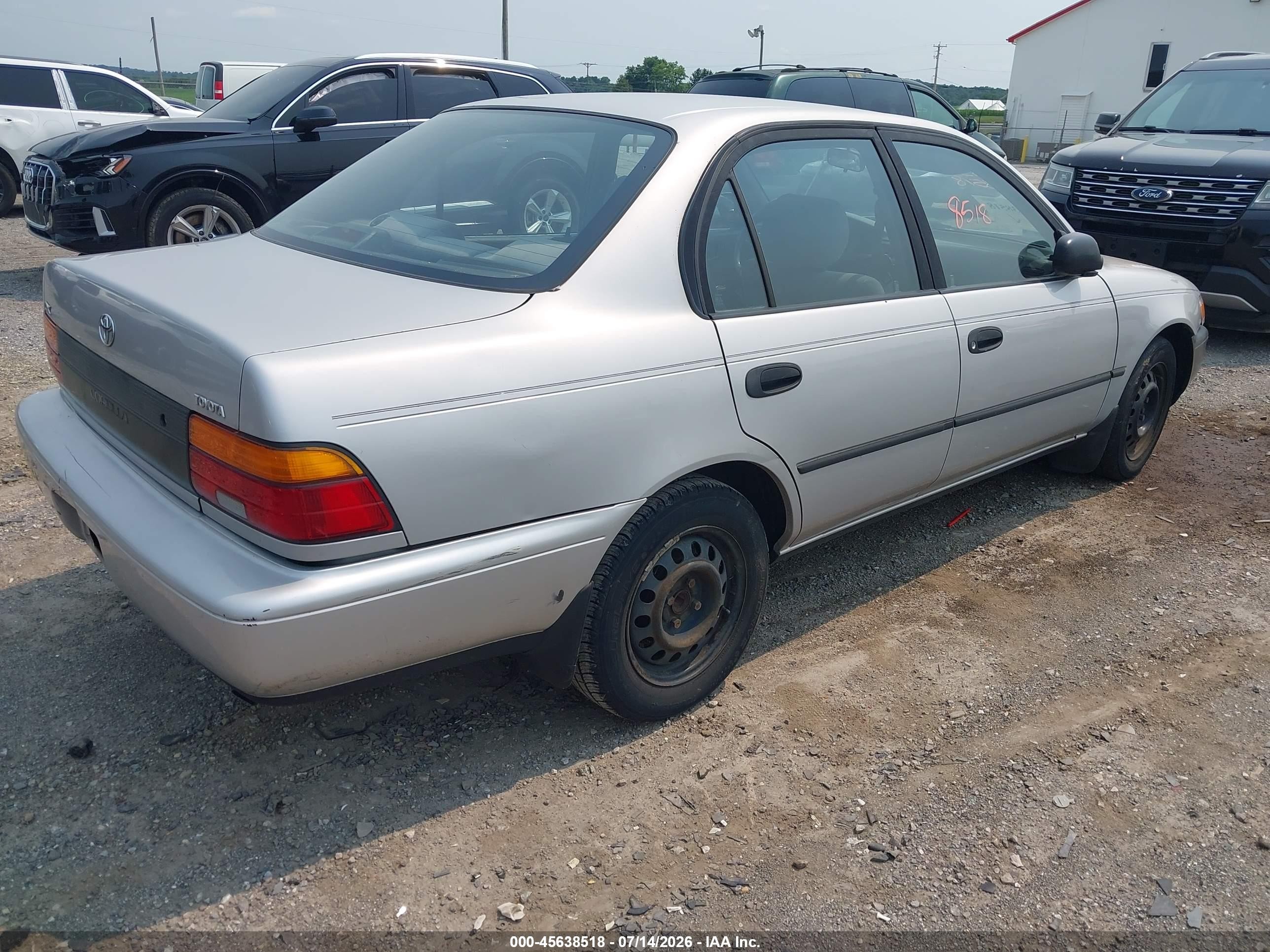 1994 Toyota Corolla Le/dx Silver vin: 2T1AE09BXRC043872