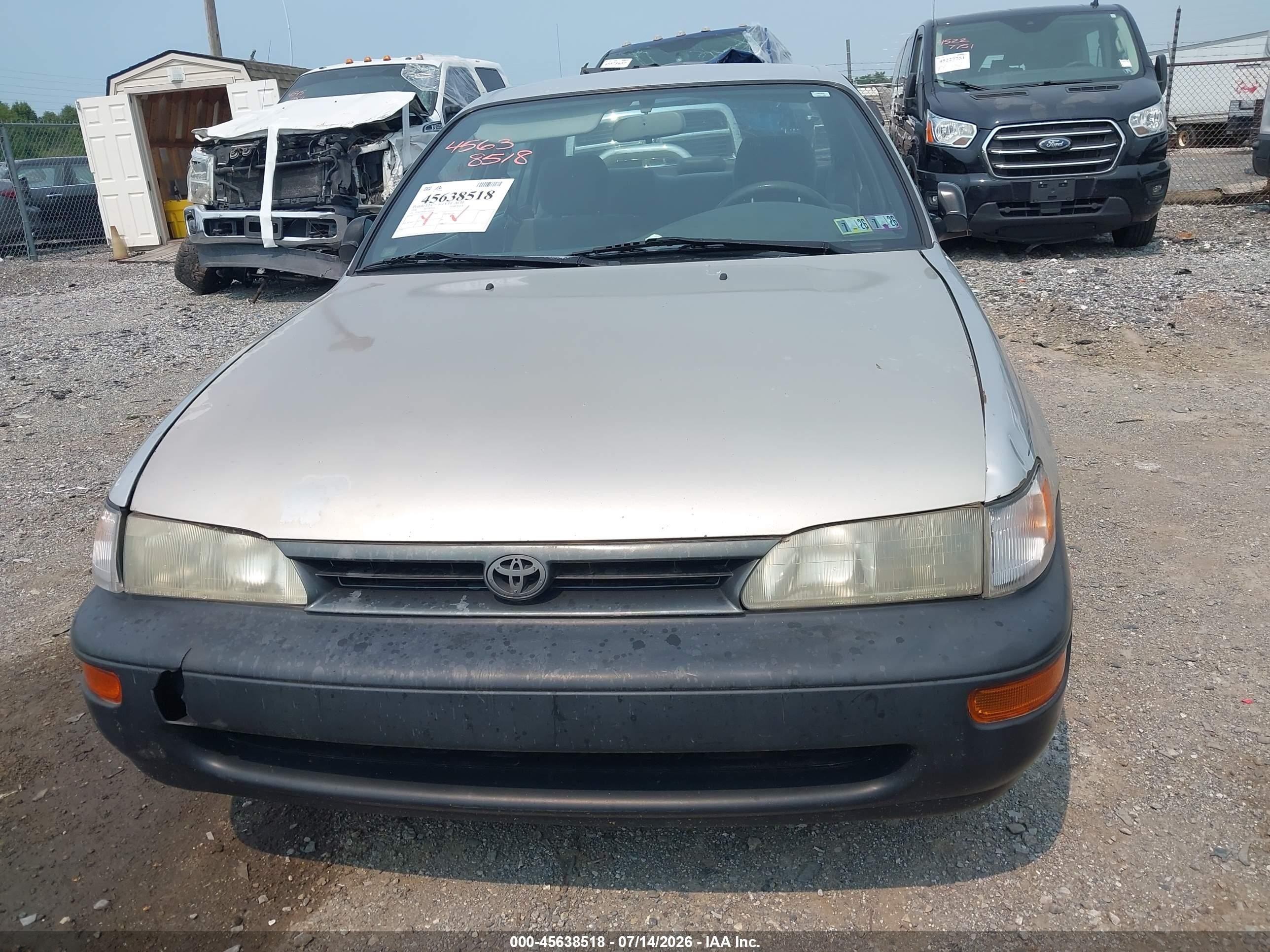 1994 Toyota Corolla Le/dx Silver vin: 2T1AE09BXRC043872