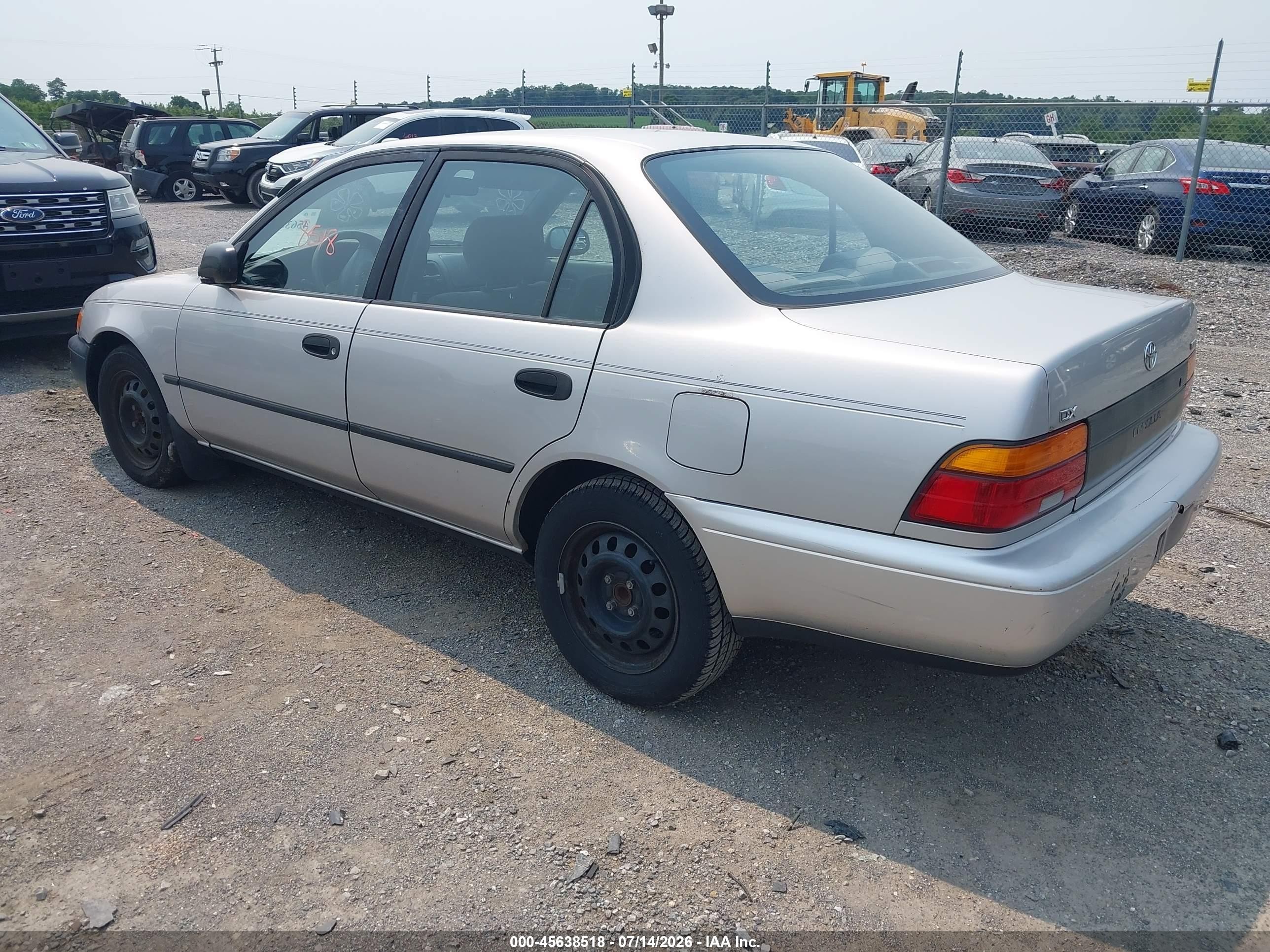 1994 Toyota Corolla Le/dx Silver vin: 2T1AE09BXRC043872