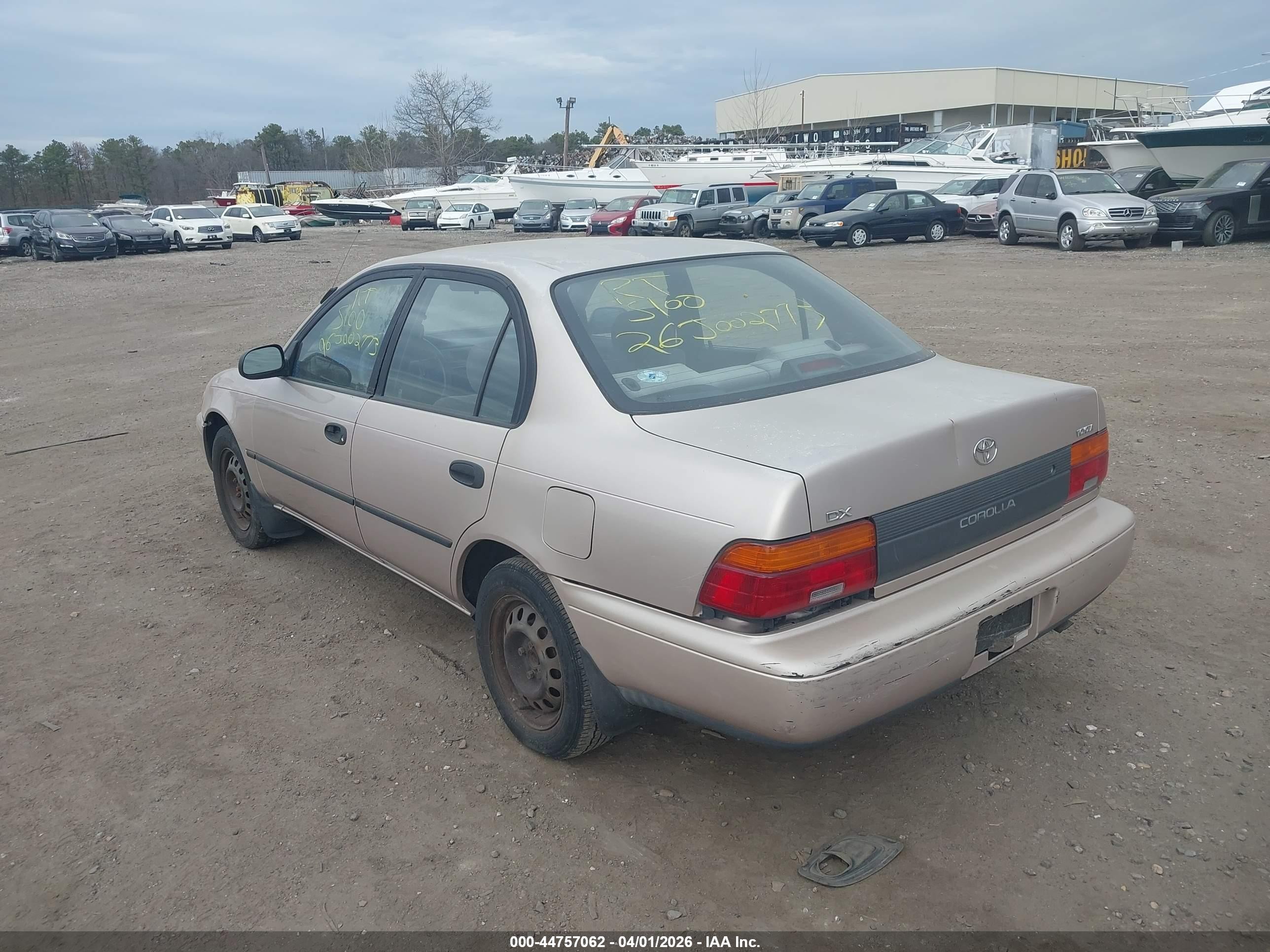 1993 Toyota Corolla Le/dx Желто-коричневый vin: 2T1AE09E0PC016705