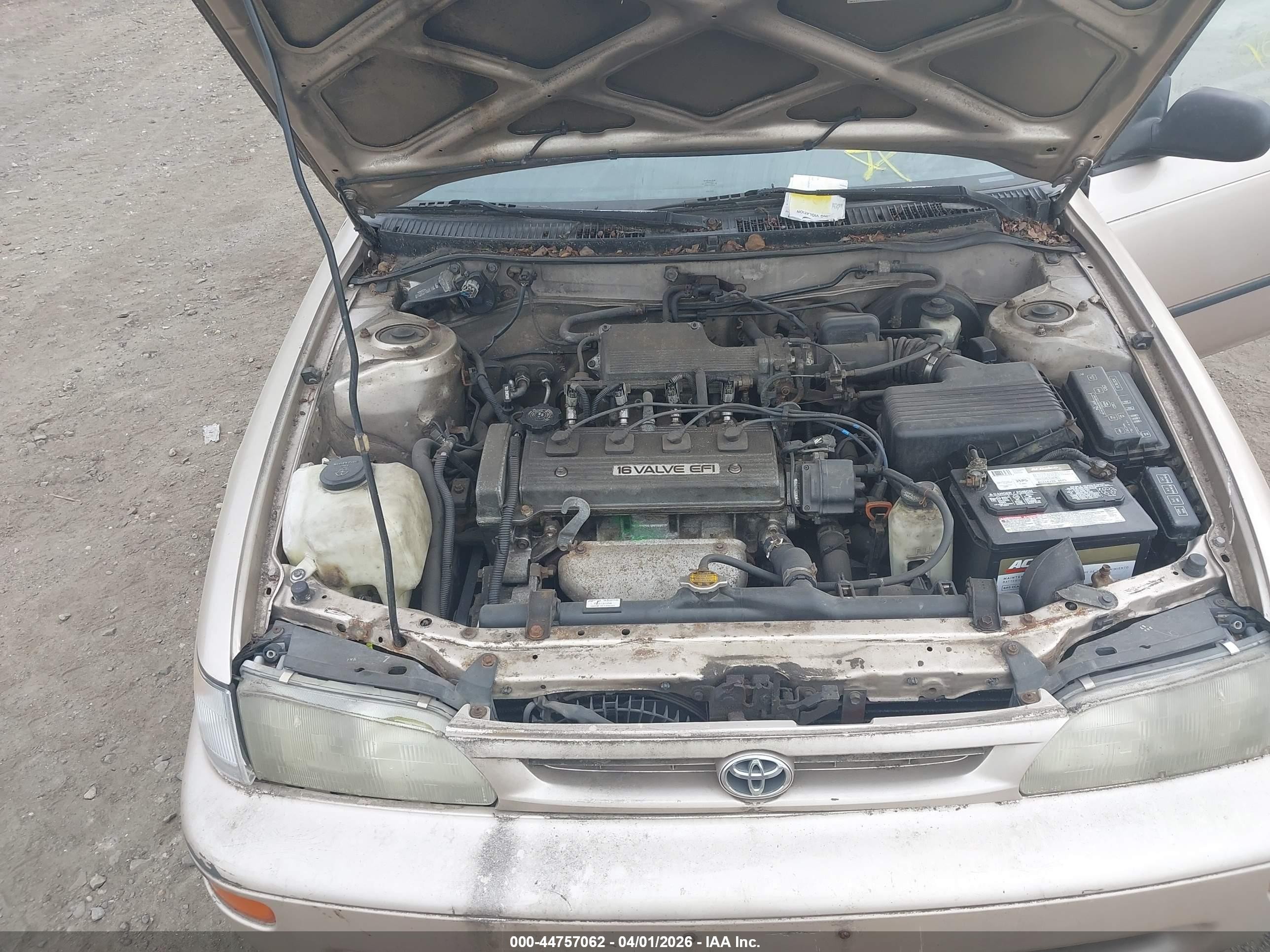 1993 Toyota Corolla Le/dx Желто-коричневый vin: 2T1AE09E0PC016705