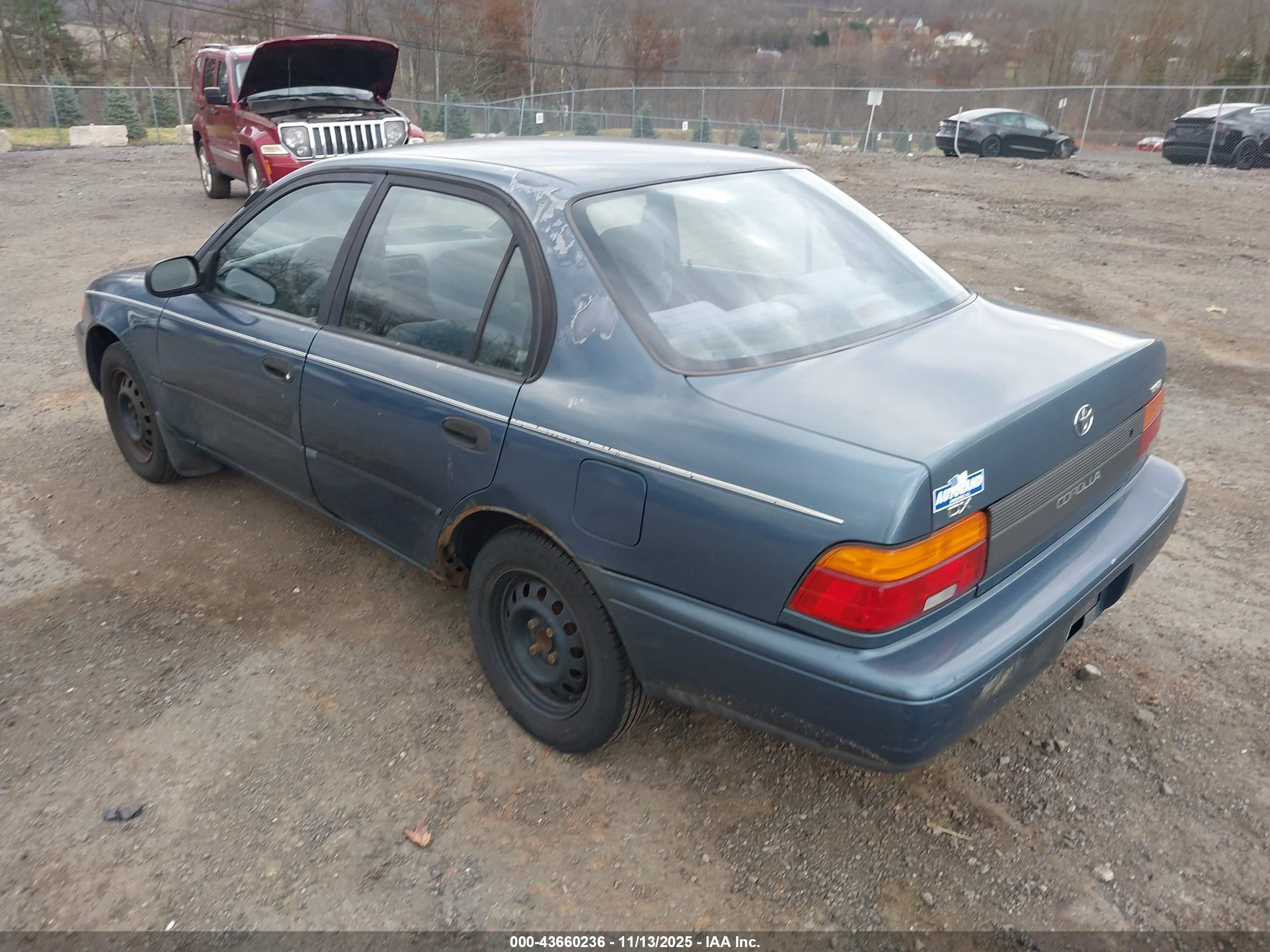 1993 Toyota Corolla Le/dx Blue vin: 2T1AE09E3PC010199
