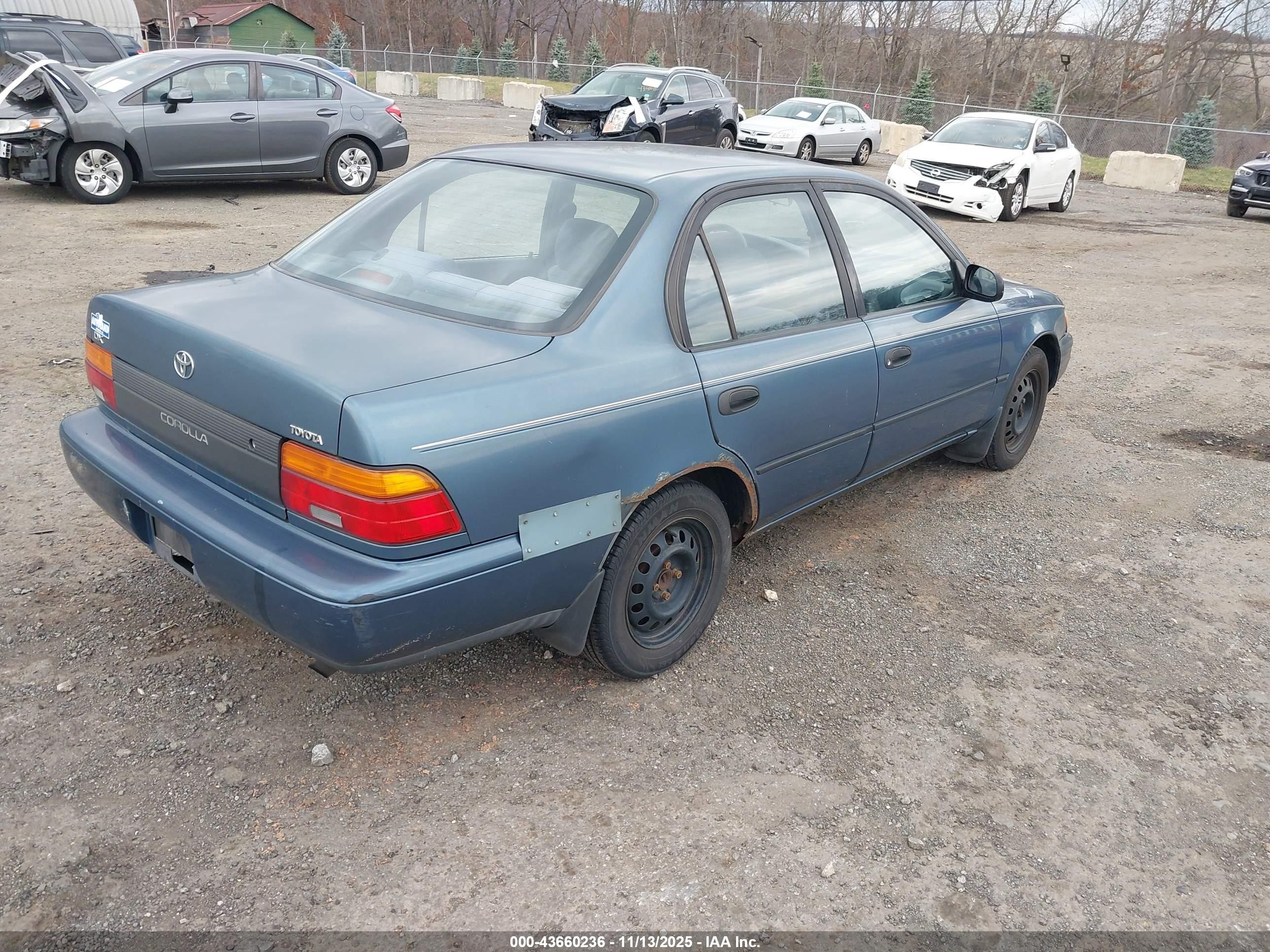 1993 Toyota Corolla Le/dx Blue vin: 2T1AE09E3PC010199